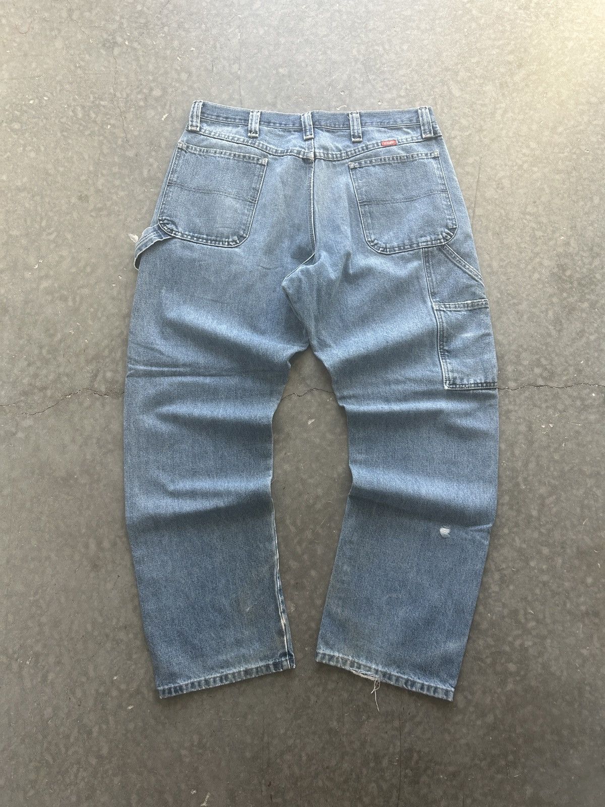 Vintage × Wrangler Vintage Y2K Carhartt Style Baggy Carpenter Jeans Size US 36 / EU 52 - 1 Thumbnail