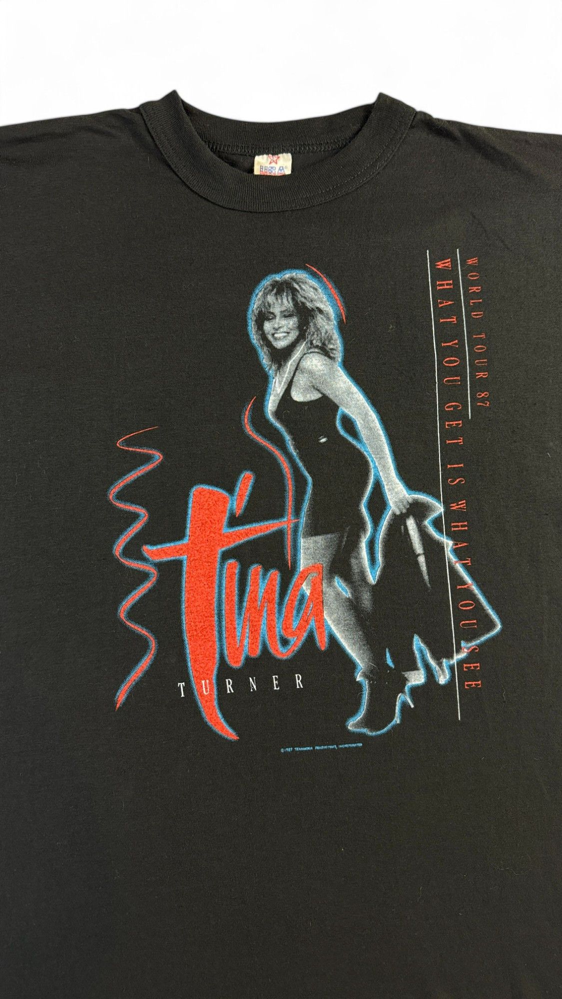 Vintage Rare! Vintage Tourshirt 1987 Tina Turner "Break ev Size US L / EU 52-54 / 3 - 4 Thumbnail