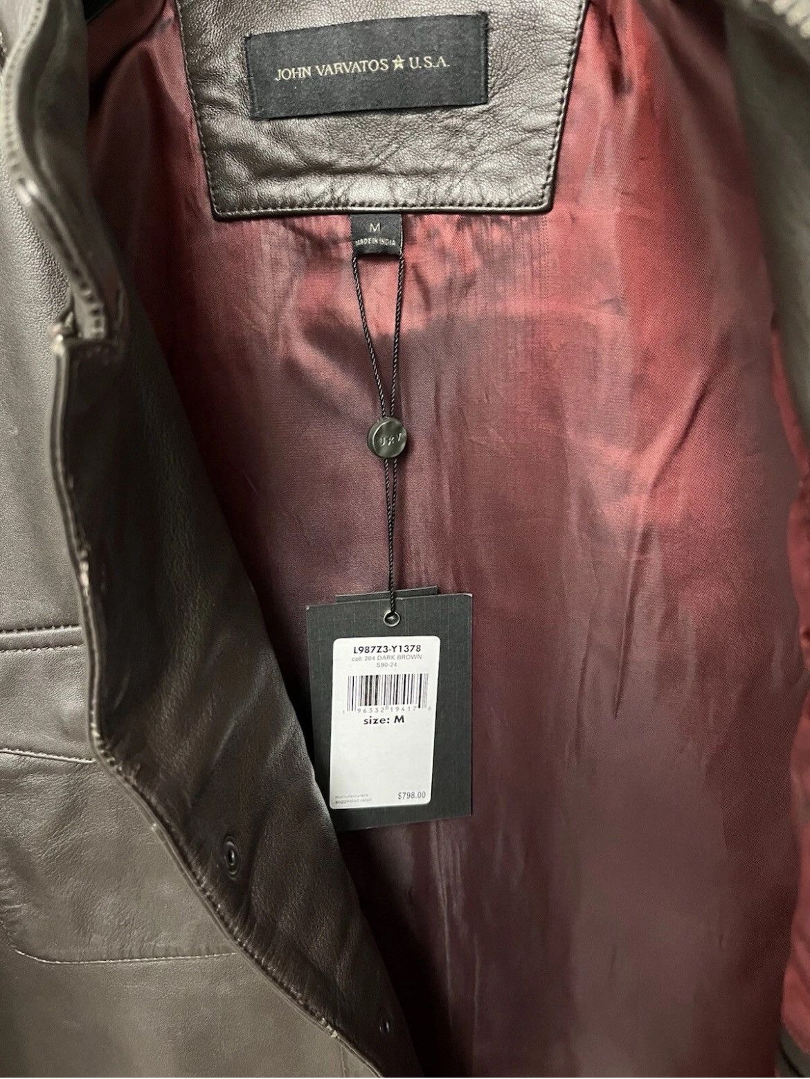 John Varvatos Leather Jacket Size medium Size US M / EU 48-50 / 2 - 9 Thumbnail