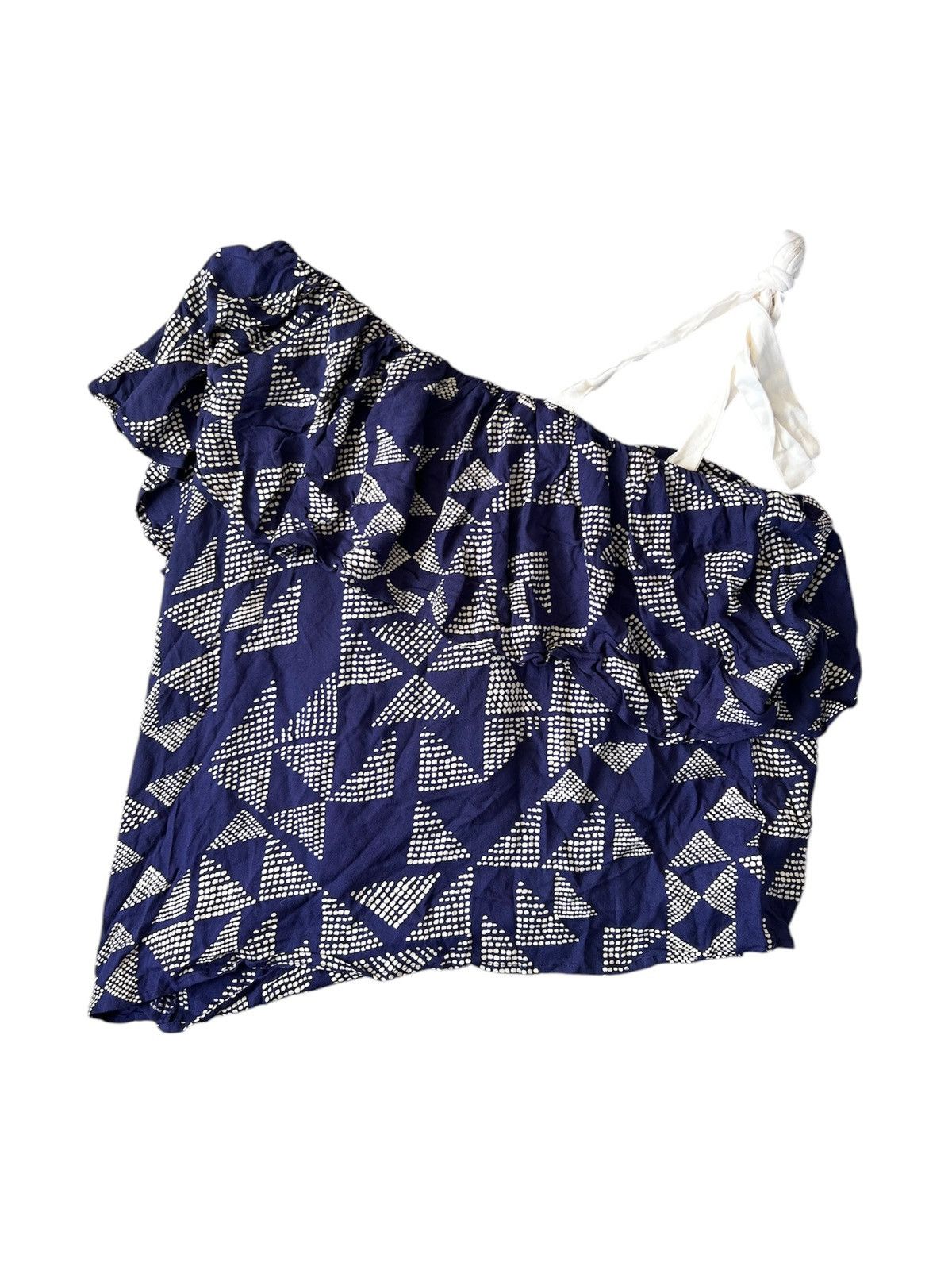 Splendid Splendid One Shoulder Geometric Ruffle Blouse | XL Size XL / US 12-14 / IT 48-50 - 2 Thumbnail