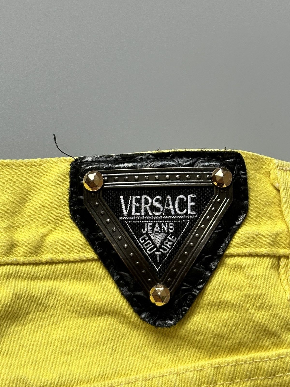 Versace Jeans Couture Vintage Y2K Versace Jeans Couture Yellow Pants Trousers 30 Size 30" / US 8 / IT 44 - 5 Thumbnail