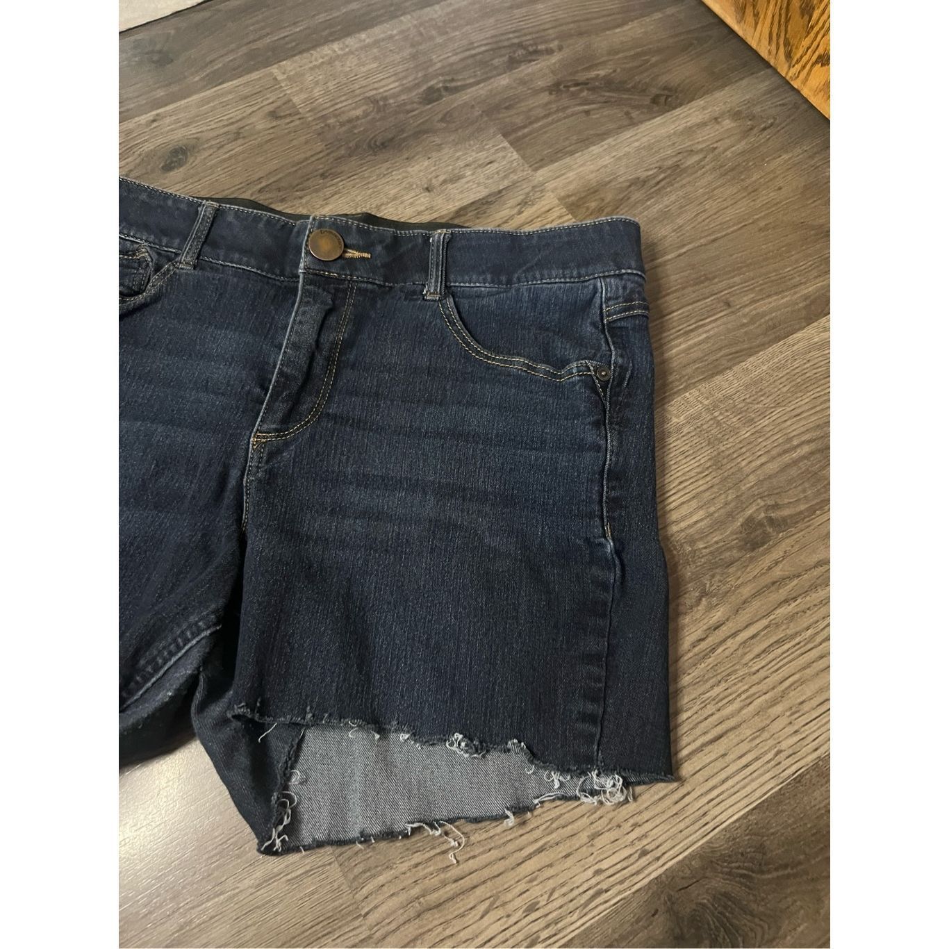 Other Democracy Blue Jean Cut Off Shorts Woman’s Size 12 Size 34" / US 12 / IT 48 - 2 Thumbnail