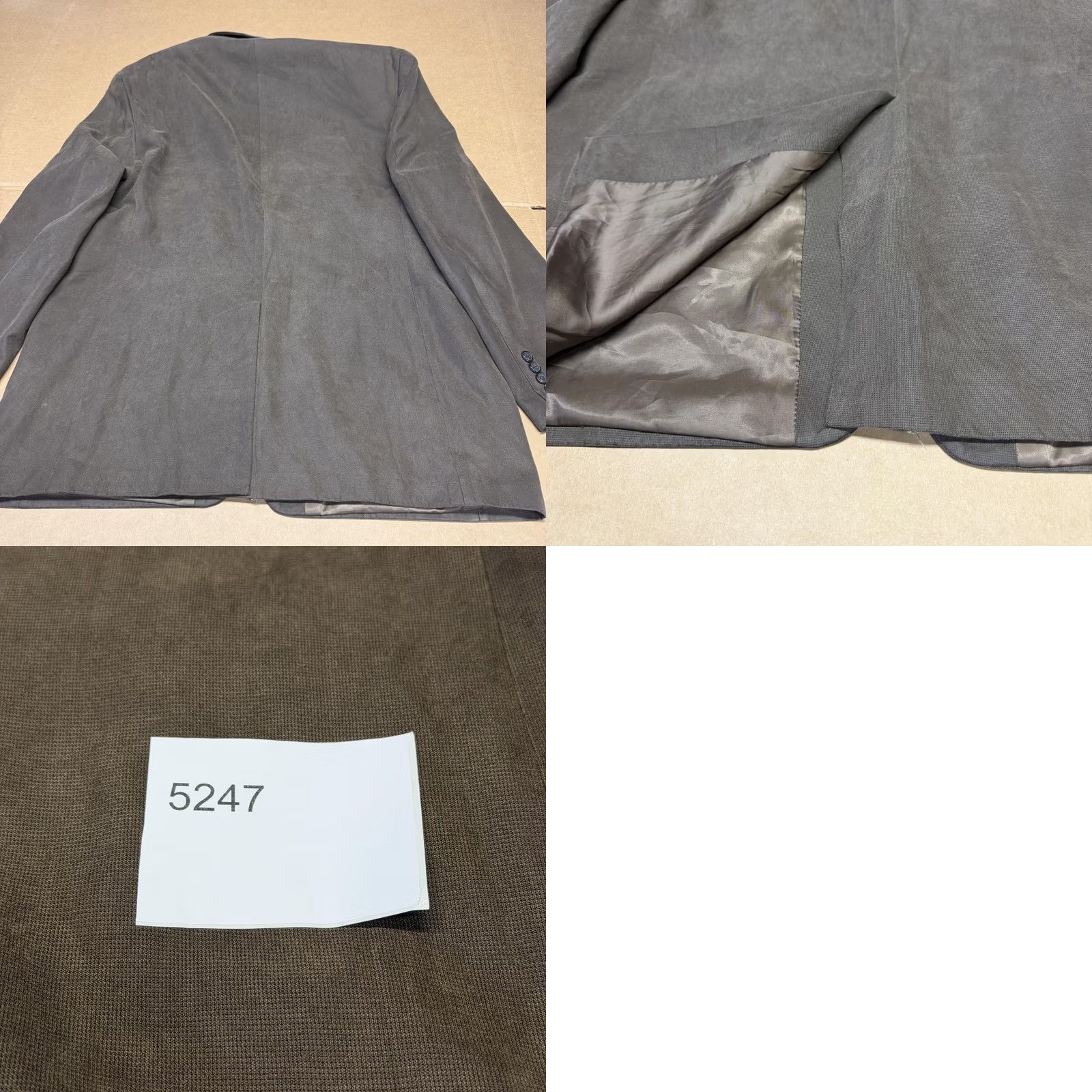 Ralph Lauren Lauren Ralph Lauren Mens Gray Cotton Blend Solid Sport Coat Jacket 48 Size US M / EU 48-50 / 2 - 10 Thumbnail