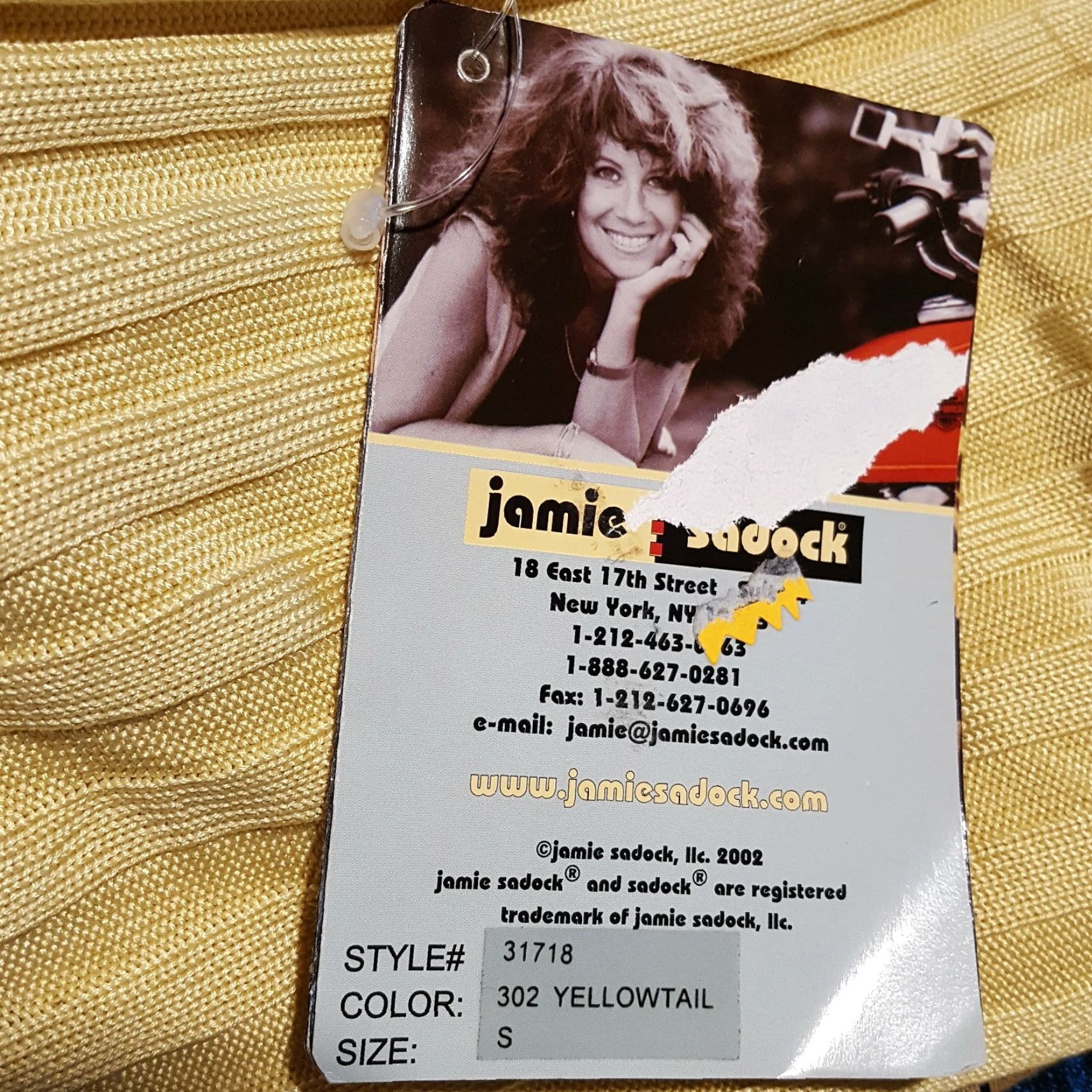 Vintage Jamie Sadock Silk Knit Golf Women’s Small Yellow Long Sleeve Blouse Shirt Top Vintage Size S / US 4 / IT 40 - 7 Thumbnail