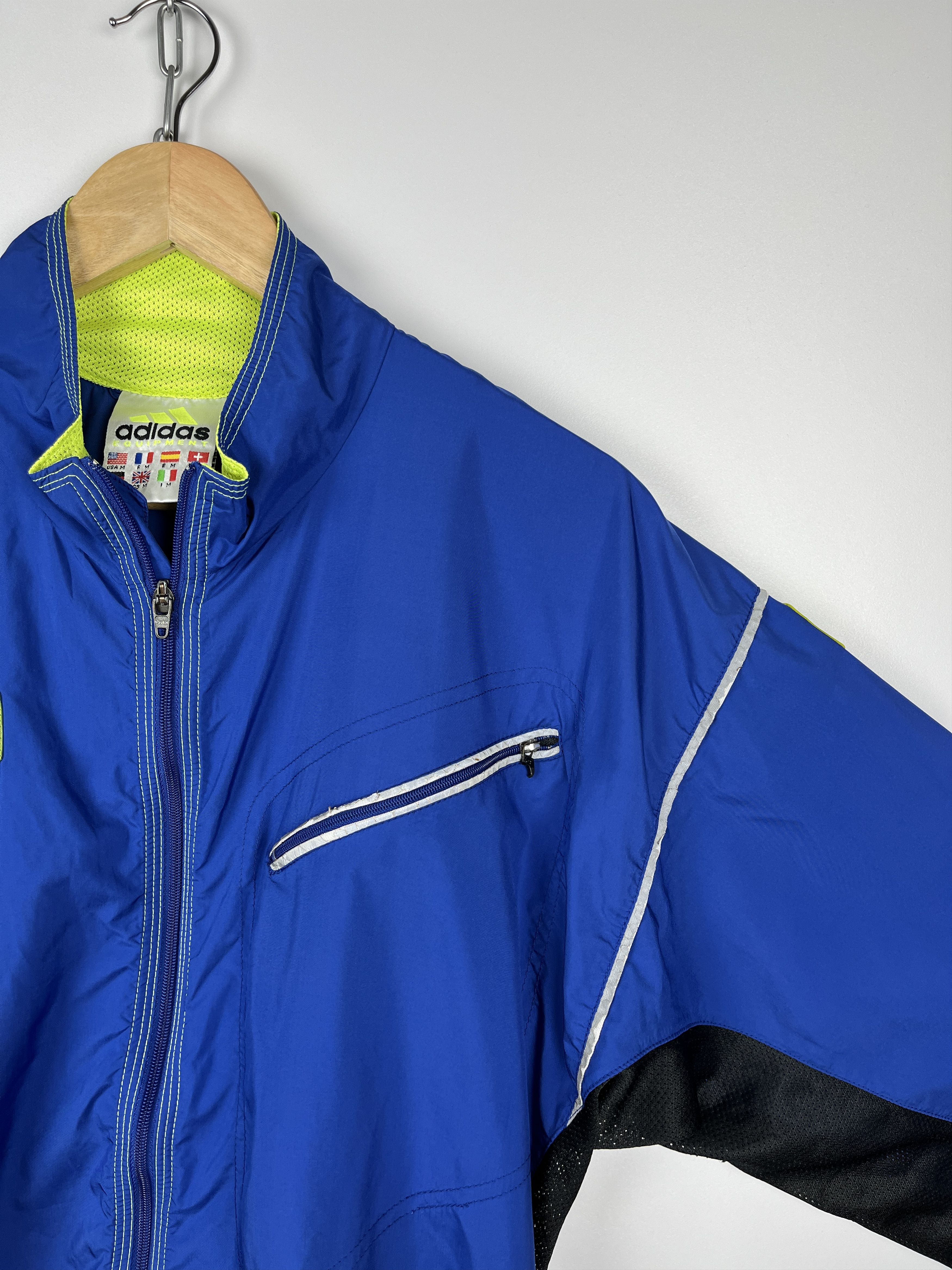 Adidas 90's Adidas Equipment Vintage Big Logo Back Light Jacket Size US M / EU 48-50 / 2 - 6 Thumbnail