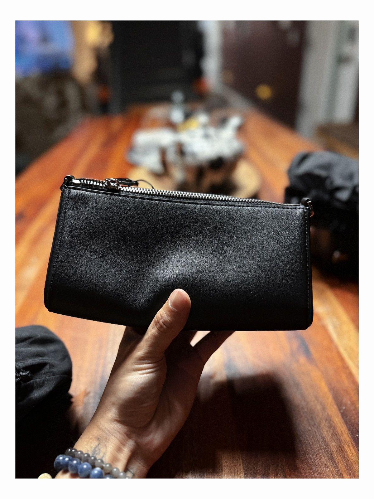 Other Sculptural Black Triangle Clutch – Modern Minimalist Luxury Size ONE SIZE - 2 Thumbnail