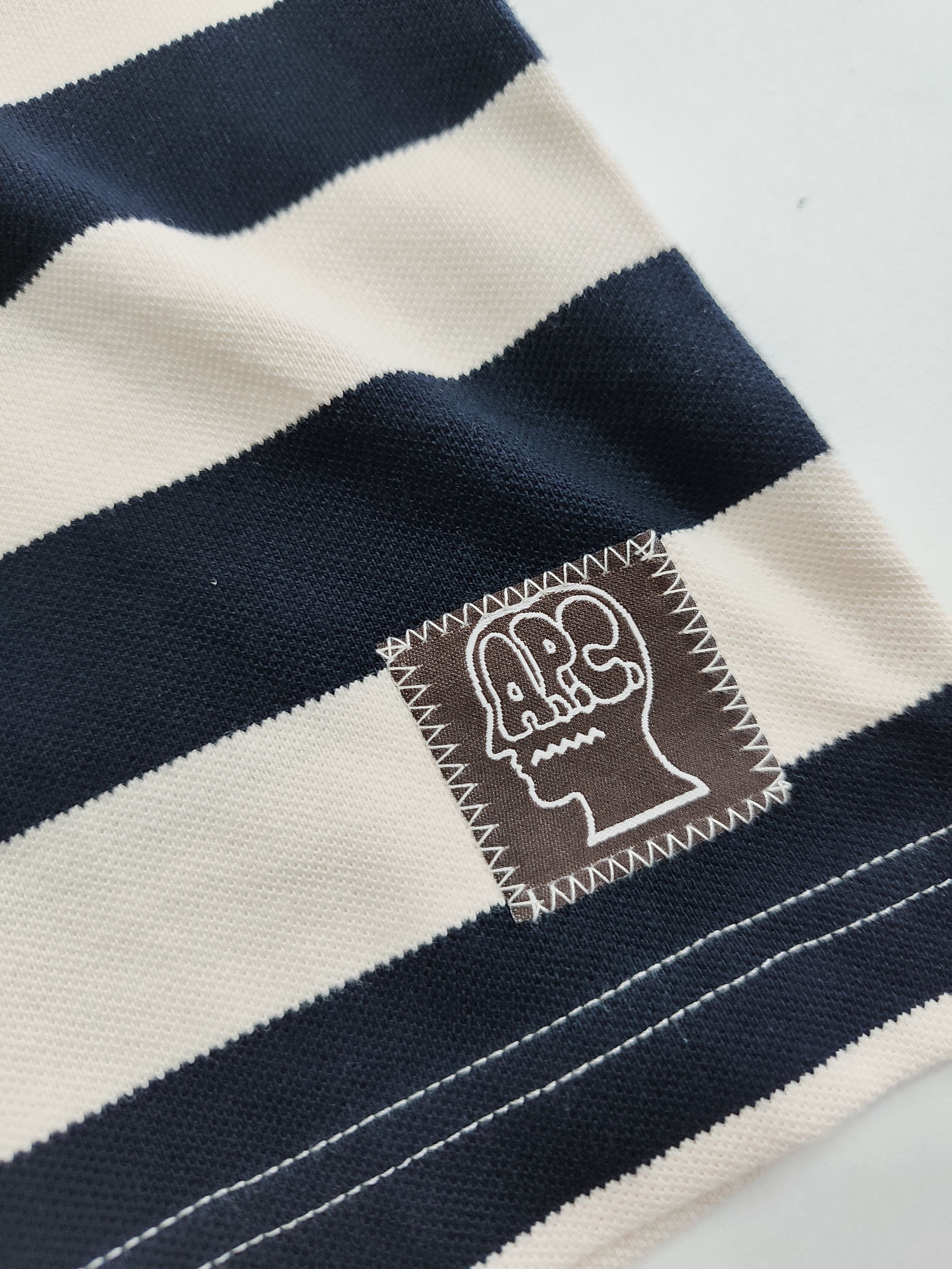 Brain Dead Brain dead x A.P.C. "Striped Pique Polo" Size US L / EU 52-54 / 3 - 2 Thumbnail