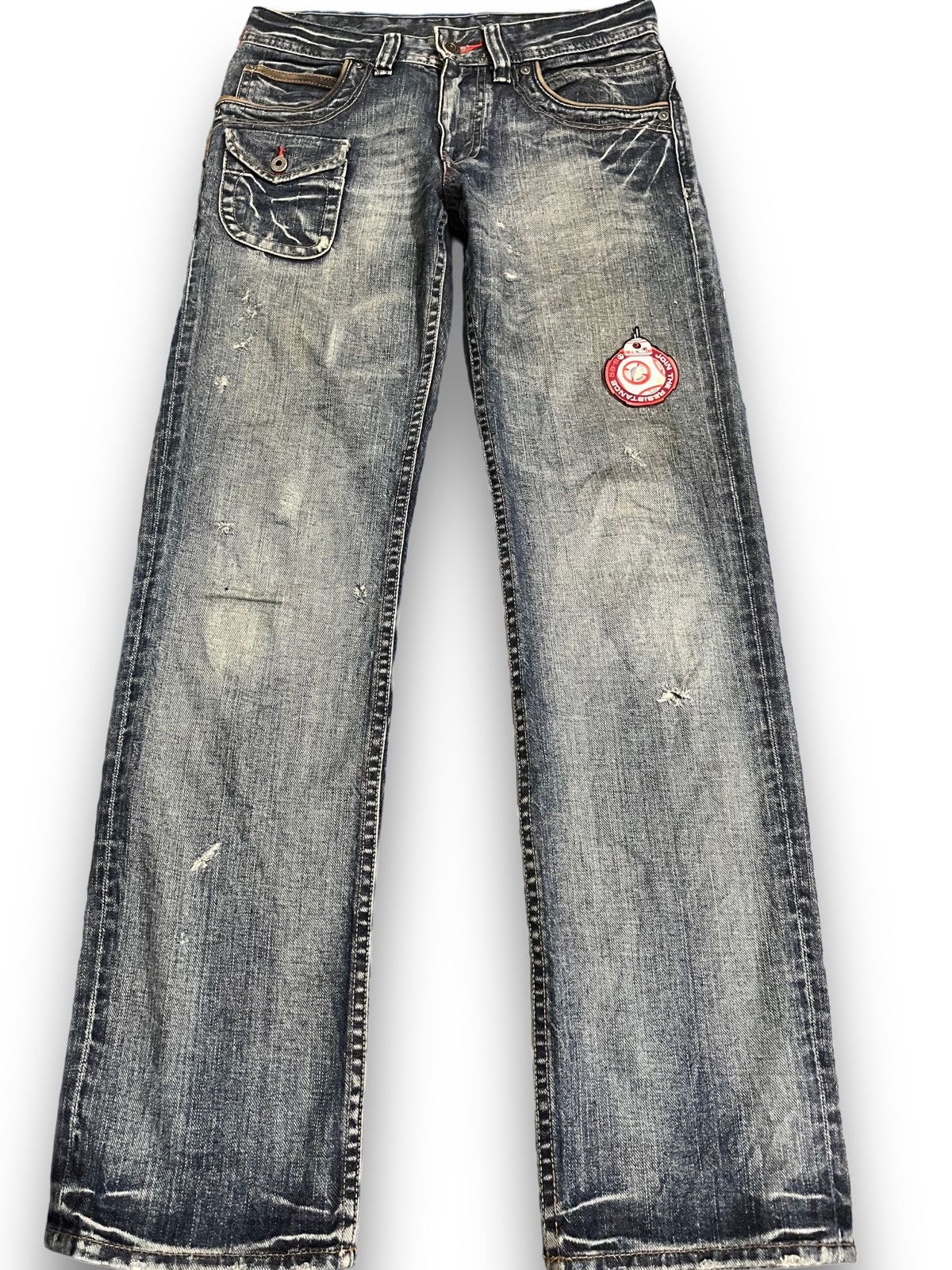 image of Vintage Back Number Cargo Denim in Blue, Men's (Size 30)