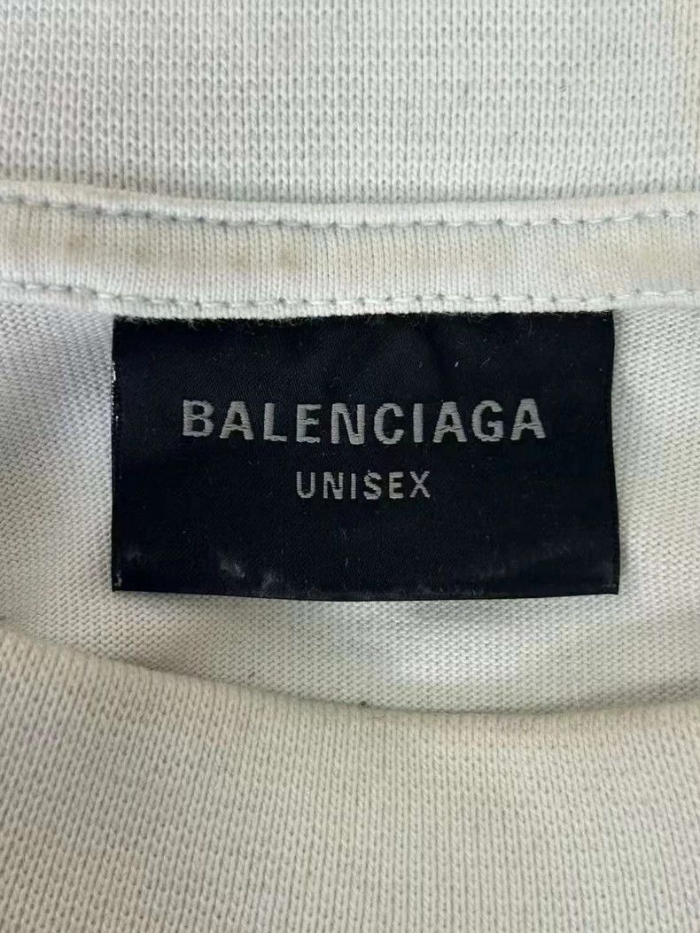 Balenciaga Balenciaga SS24 Mud Dyed Bitcoin Distressed Short Sleeve T Size US M / EU 48-50 / 2 - 3 Thumbnail