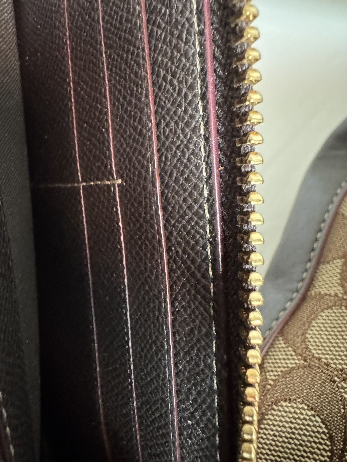Coach Coach Tan and Brown Signature Shoulder Bag with Wallet NWOT Size ONE SIZE - 9 Thumbnail