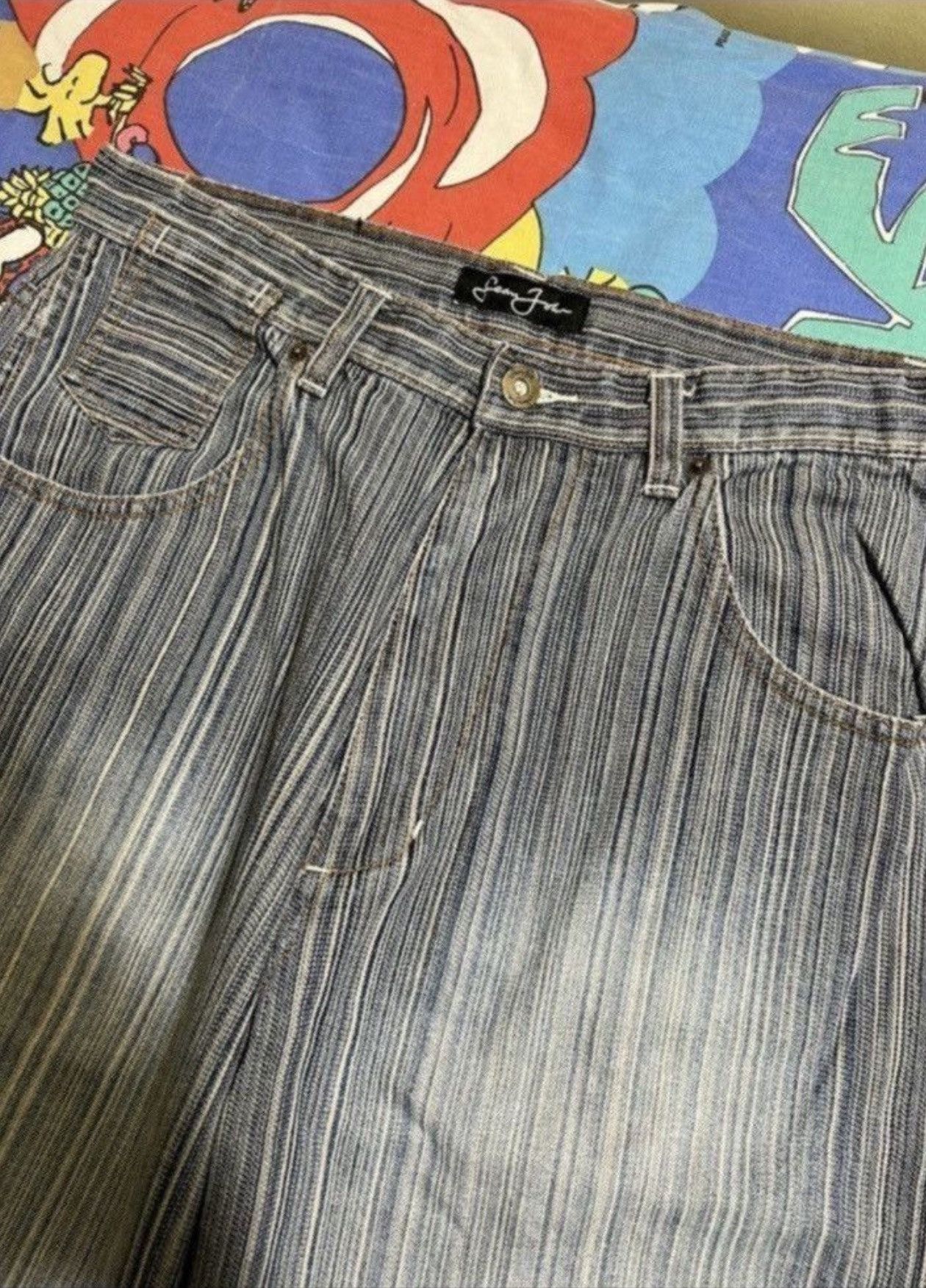 Sean John ***FINAL DROP***RARE 00s SEAN JOHN HICKORY STRIPE DENIM 32 Size US 32 / EU 48 - 9 Thumbnail