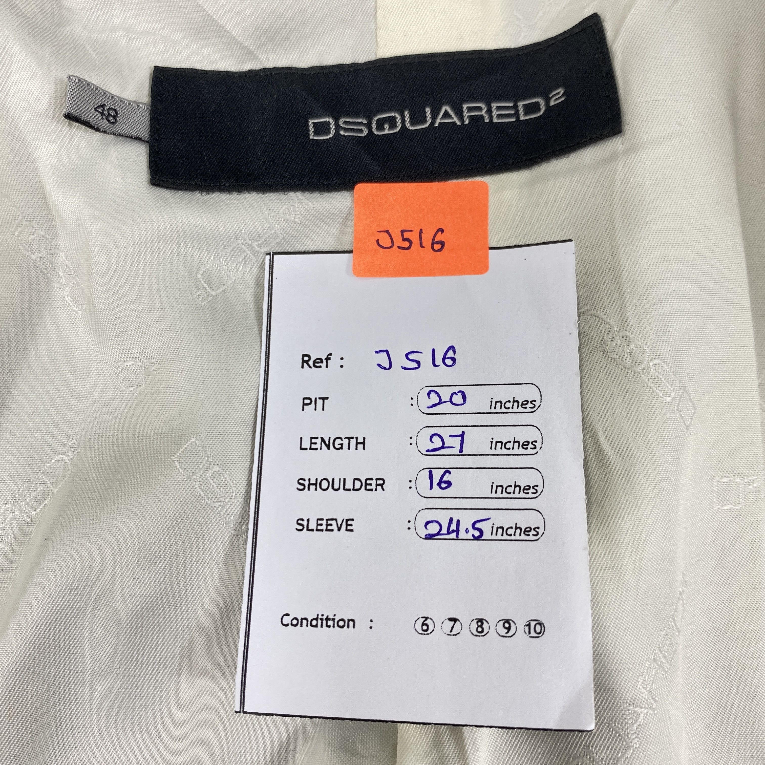 Dsquared2 DSQUARED2 Black Coat Blazer Jacket- J516 Size US S / EU 44-46 / 1 - 5 Thumbnail