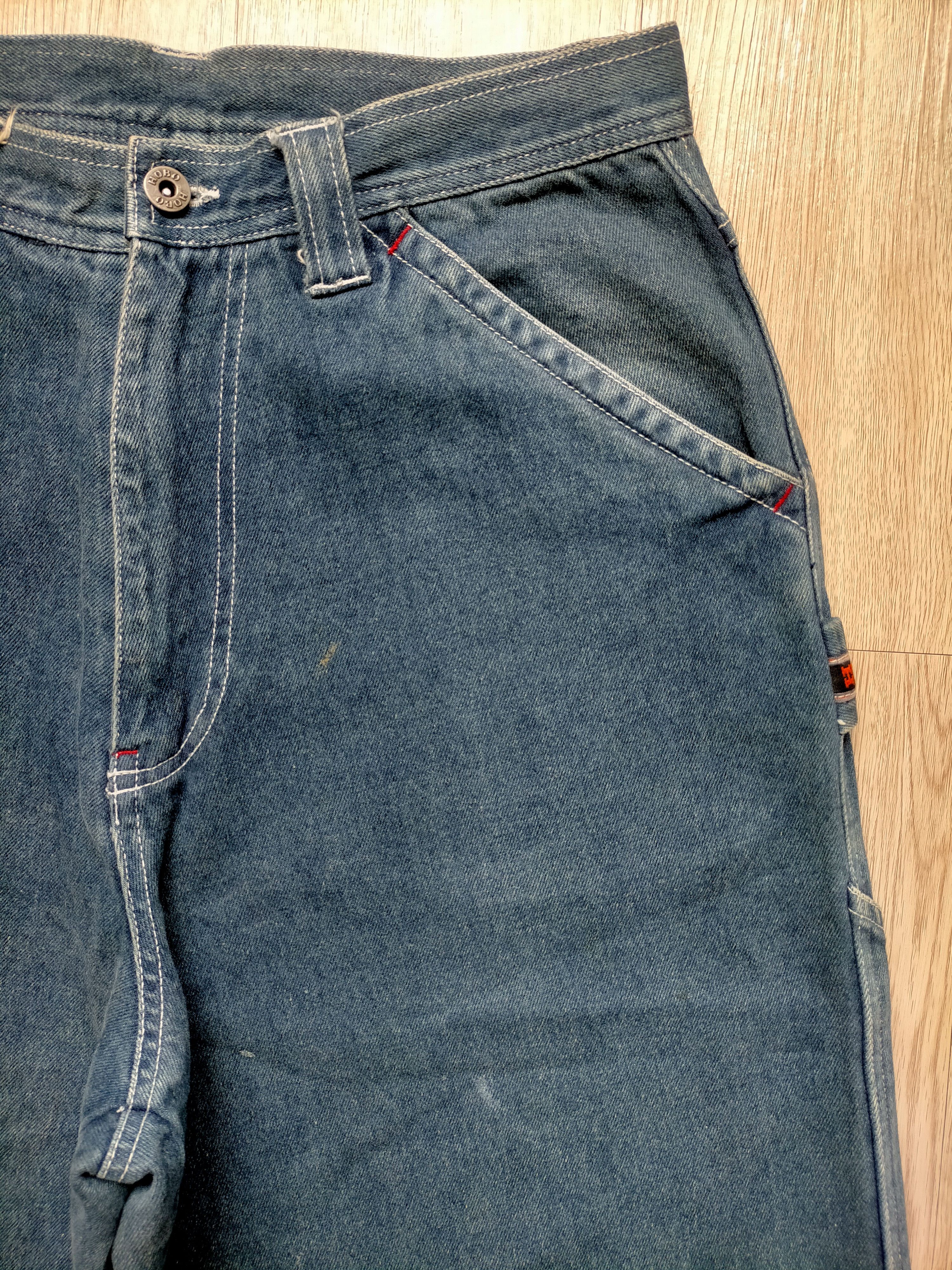 Hobo Hobo Carpenter embroidered Baggy Cargo Hip hop Jeans Size US 32 / EU 48 - 6 Thumbnail