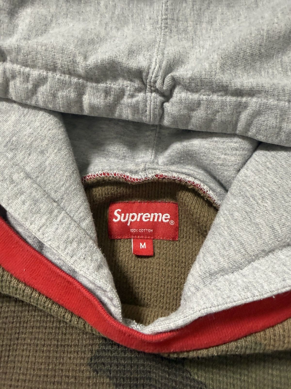 Supreme Supreme FW17 Camo Hooded Waffle Thermal Size M Size US M / EU 48-50 / 2 - 5 Thumbnail