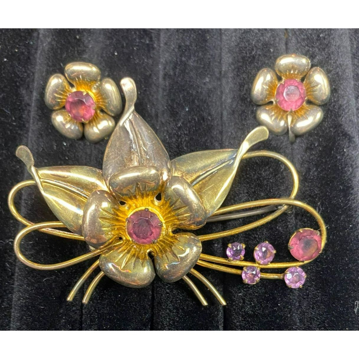 Other Vintage signed CM Curtman Co. 12K Gold filled Floral Brooch Size ONE SIZE - 2 Thumbnail