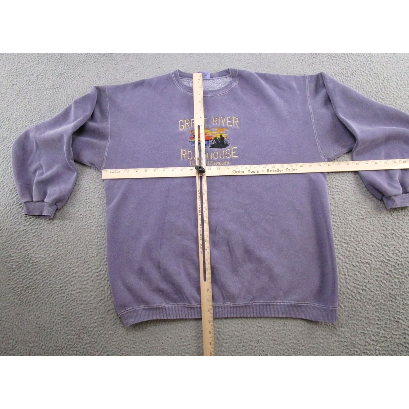 Greats VINTAGE Santee Duck Hunting Embroidered Crewneck Sweatshirt - Purple - XL - Men Size US XL / EU 56 / 4 - 5 Thumbnail