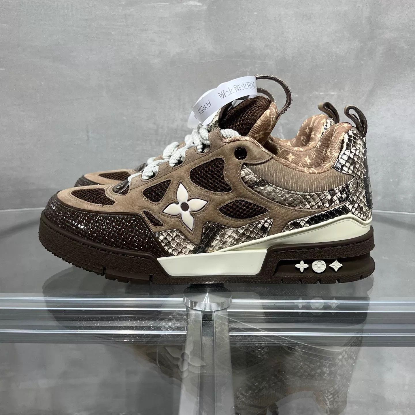 Louis Vuitton LV Skate Snake Brown Skate Shoes UK7 (41) New With Box Size US 8 / EU 41 - 3 Thumbnail