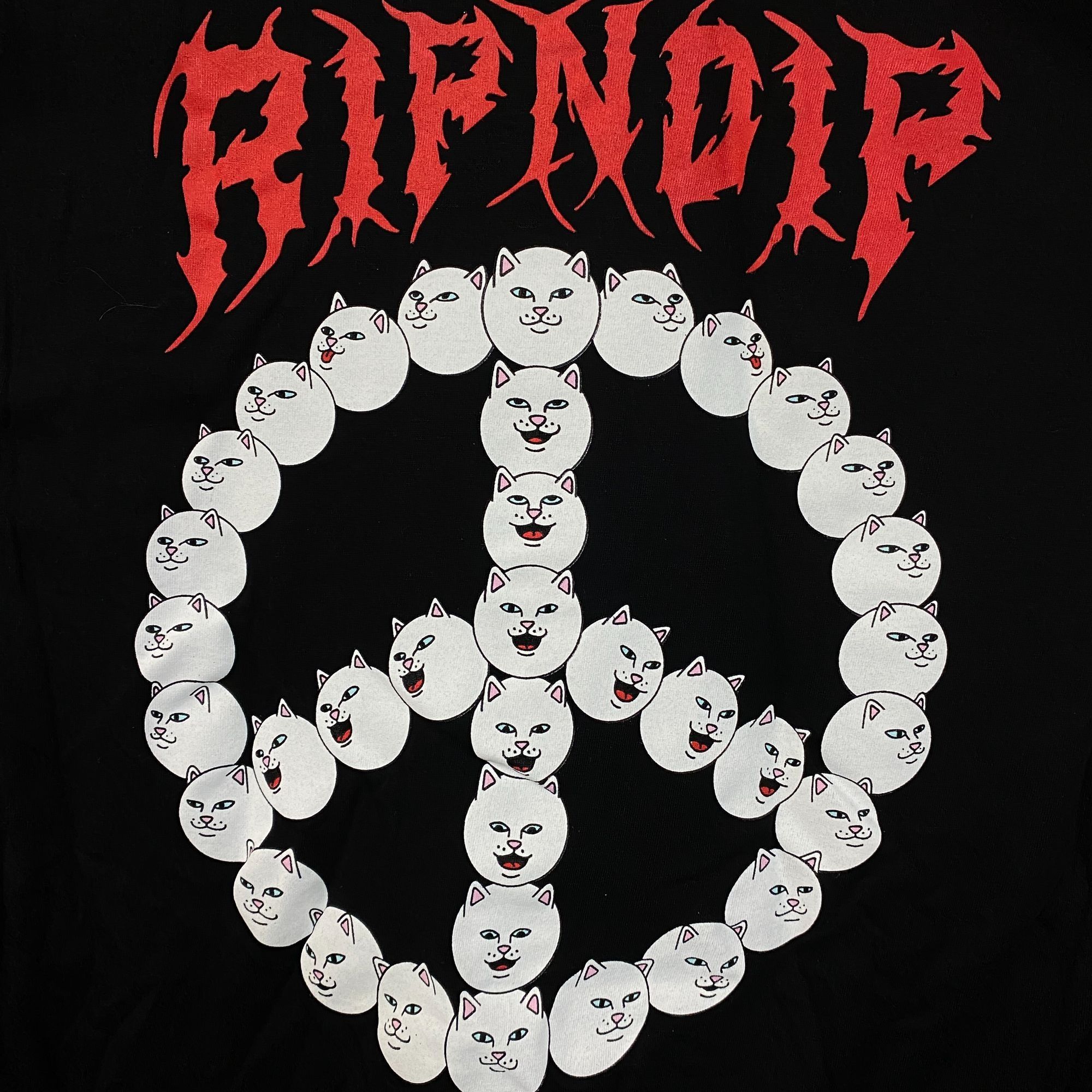 RIPNDIP RIPNDIP Expression Peace Sign Lord Nermal T-Shirts Small Size US S / EU 44-46 / 1 - 4 Thumbnail