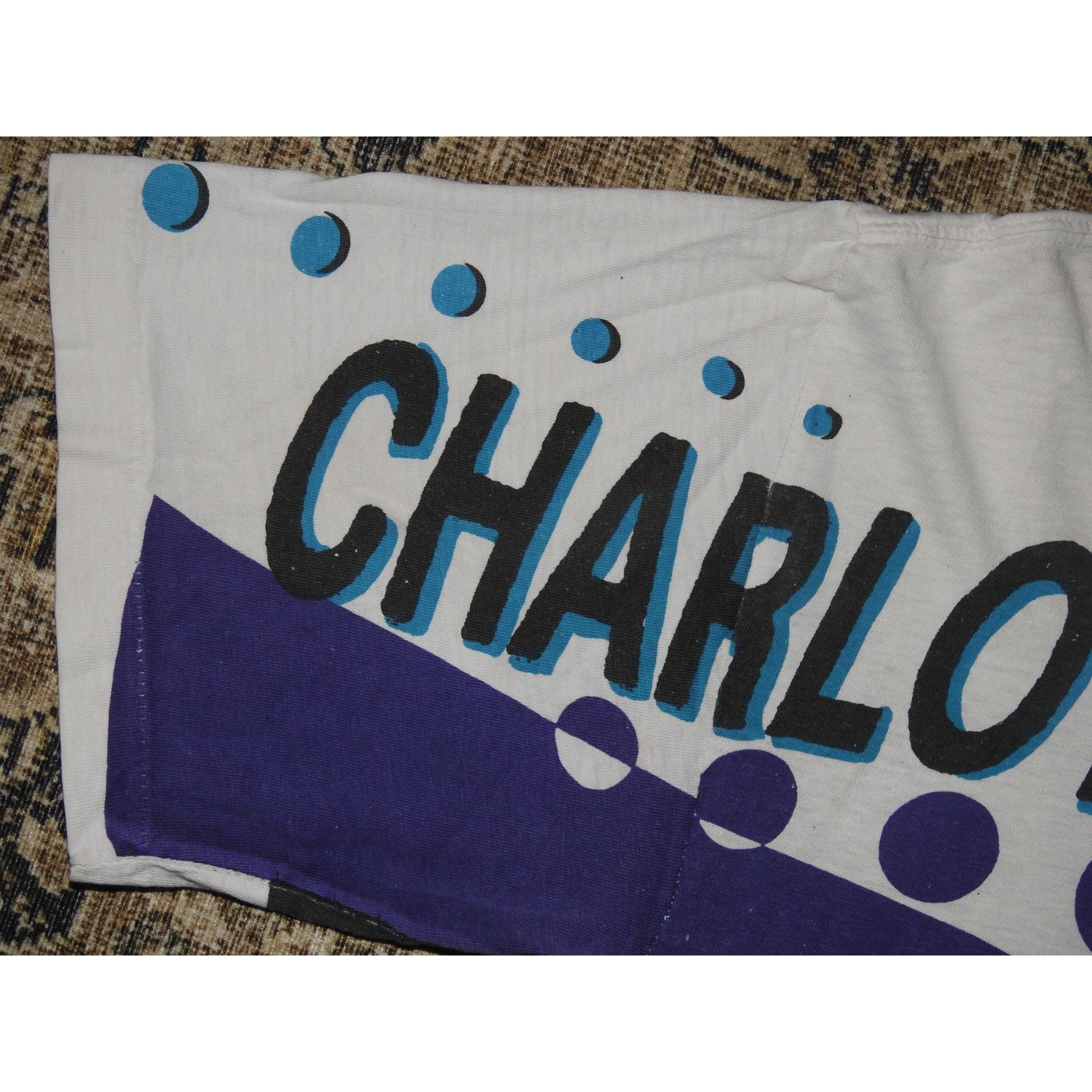 Other Vintage 90s Charlotte Hornets Magic Johnson Single Stitch T- Size US M / EU 48-50 / 2 - 3 Thumbnail