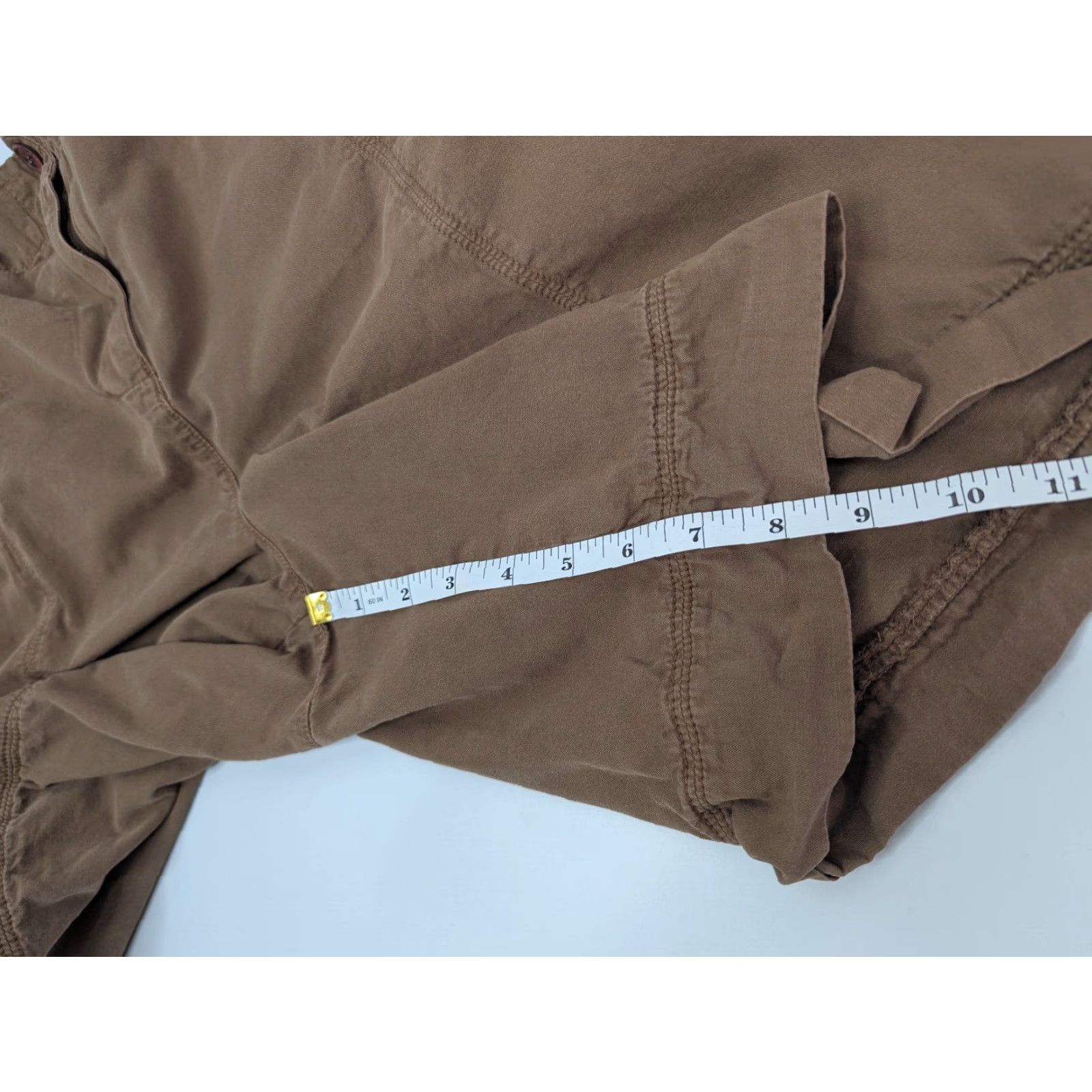 The Territory Ahead Territory Ahead Womens Shorts Bermuda Hiking 100% Cotton Brown Size 14 Wide Leg Casual Activewear Size 36" / US 14 / IT 50 - 3 Thumbnail