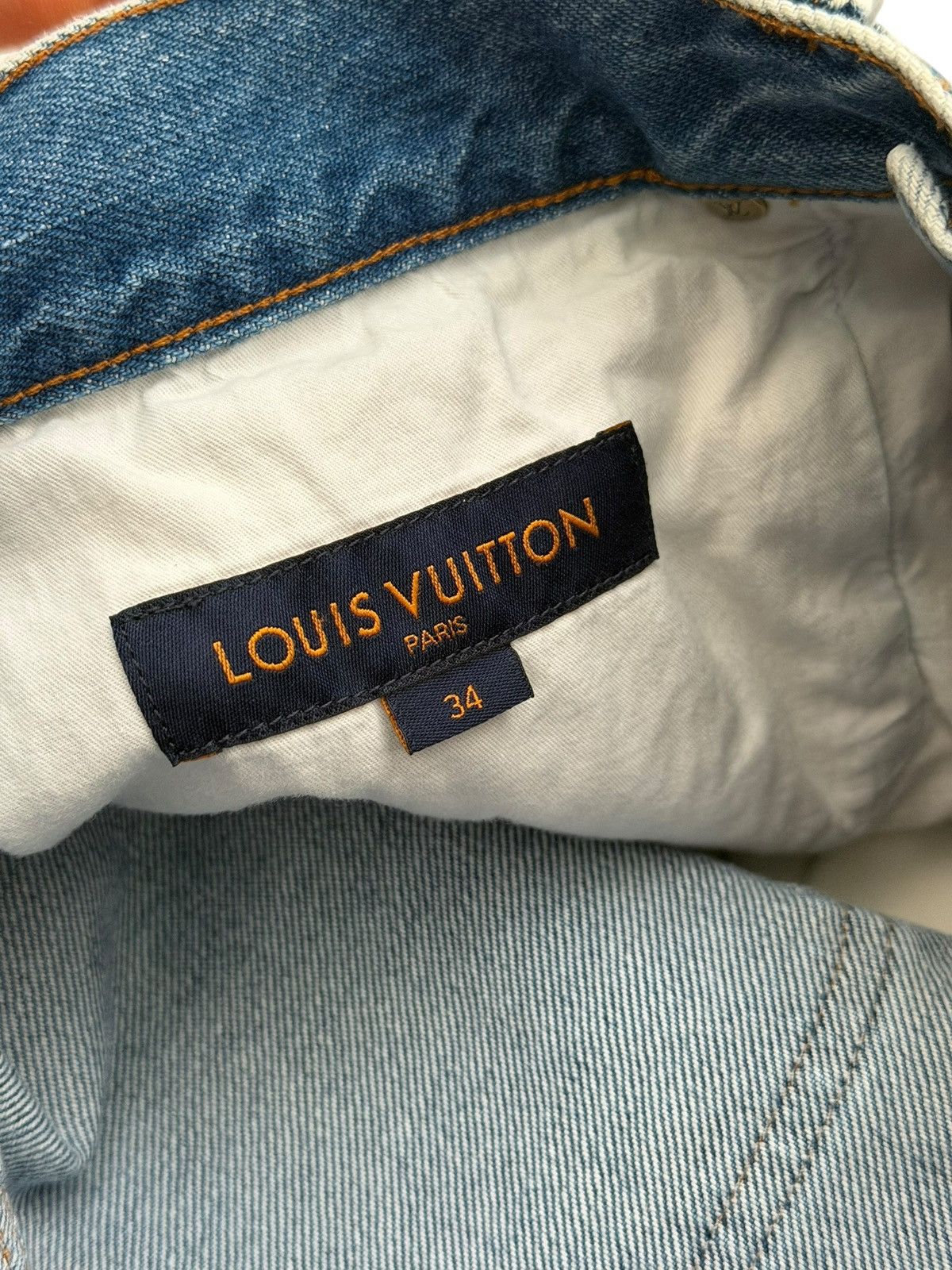 Louis Vuitton 2020 Virgil Blue Regular Wash Jeans Size US 34 / EU 50 - 11 Thumbnail