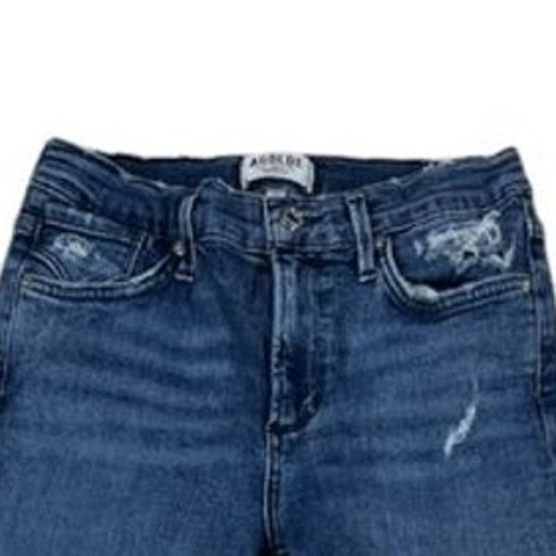 Agolde AGOLDE Sophie Crop Distressed Blue Jeans - Size 27 Size 27" / US 4 / IT 40 - 4 Thumbnail