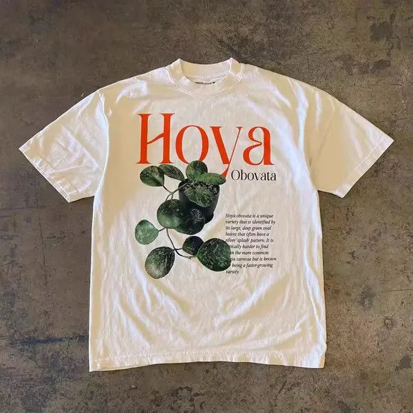Japanese Brand Aoyama x Aoki White retro HOYA pattern casual cotton tee Size US L / EU 52-54 / 3 - 1 Thumbnail