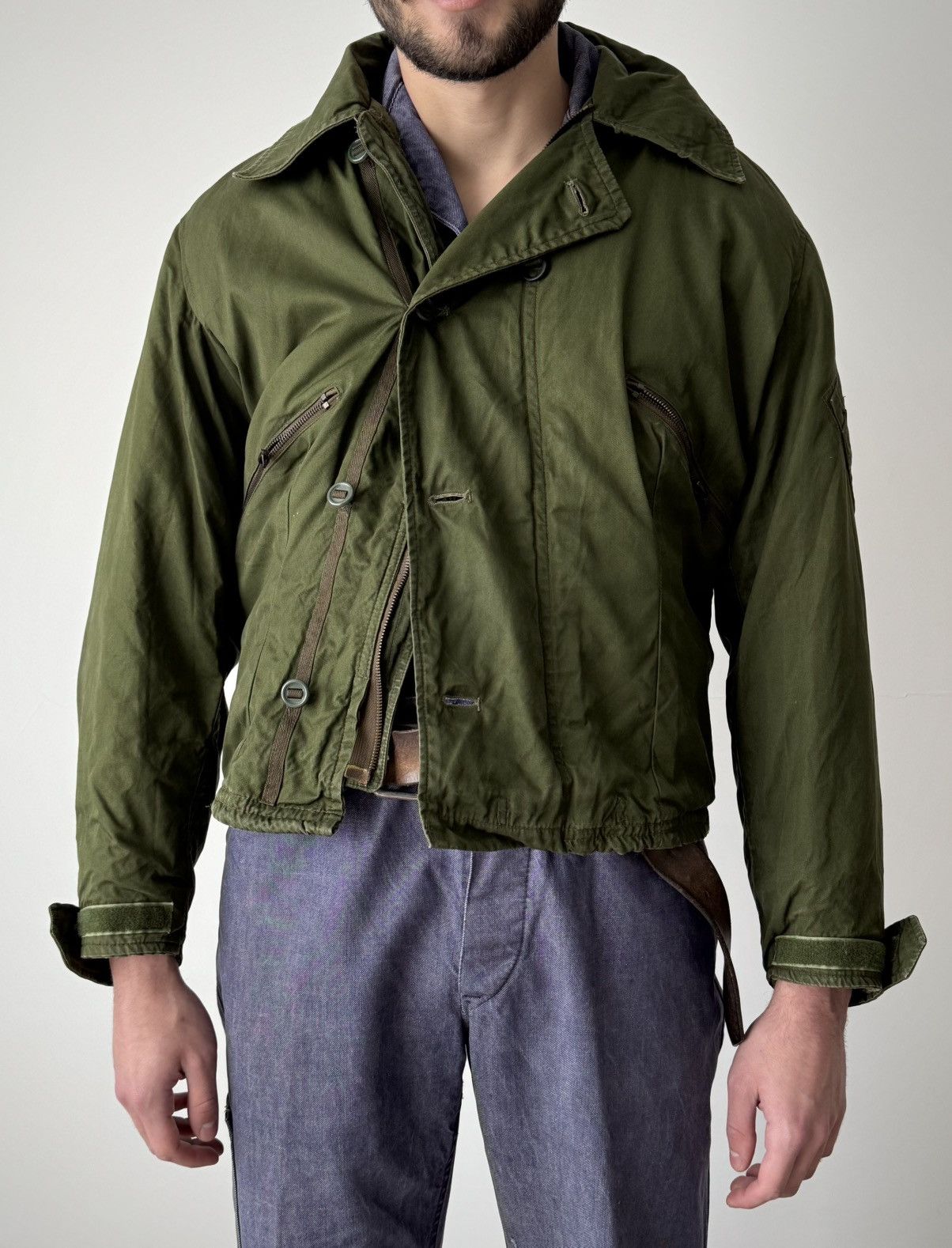 Vintage 1985 Dated British Army RAF MK3 Cold Weather Flying Jacket Size US M / EU 48-50 / 2 - 1 Thumbnail
