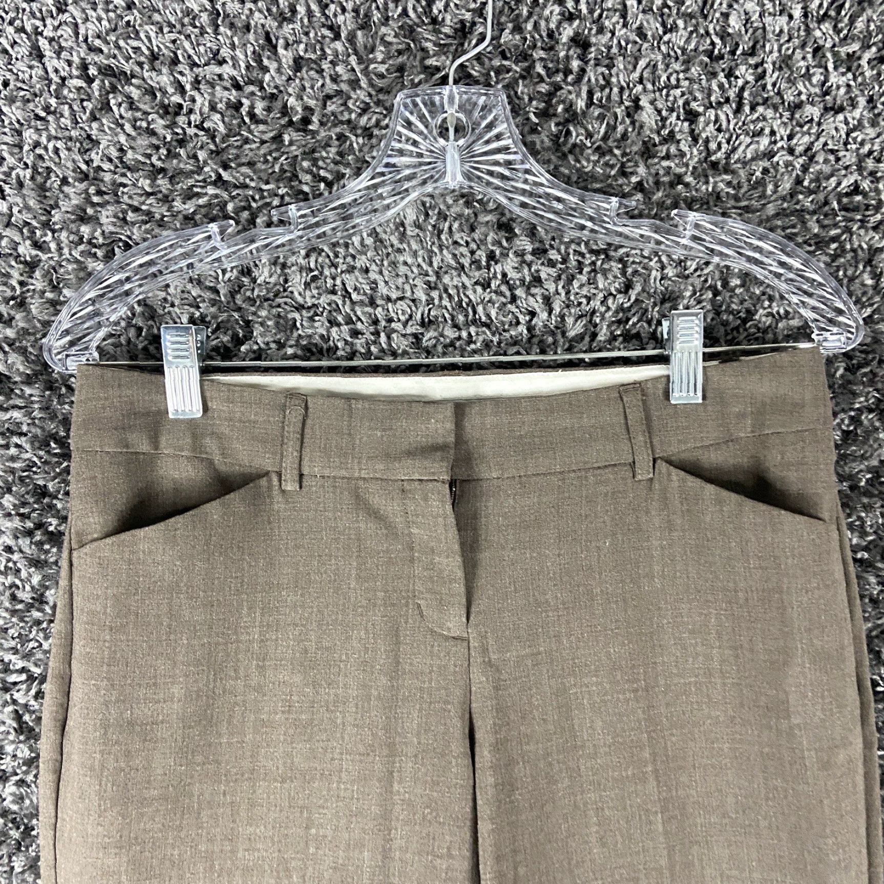 Express EXPRESS Editor Dress Pants Brown Women’s 2 Regular Size 26" / US 2 / IT 38 - 4 Thumbnail