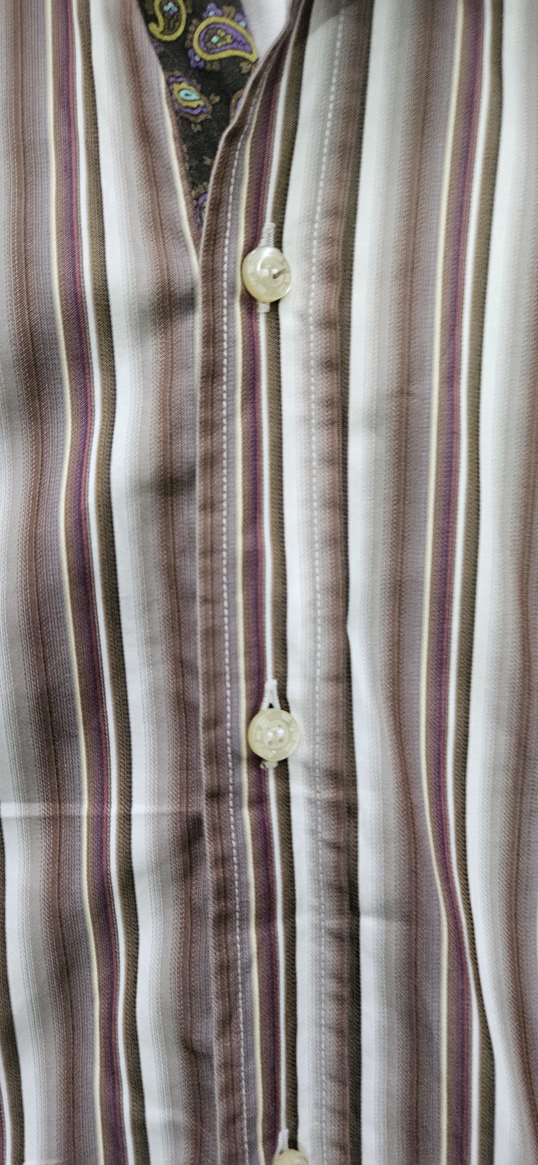 Etro Etro Milano Mens Button Down Dress Shirt Size 40 Long Size US XXS / EU 40 - 4 Thumbnail
