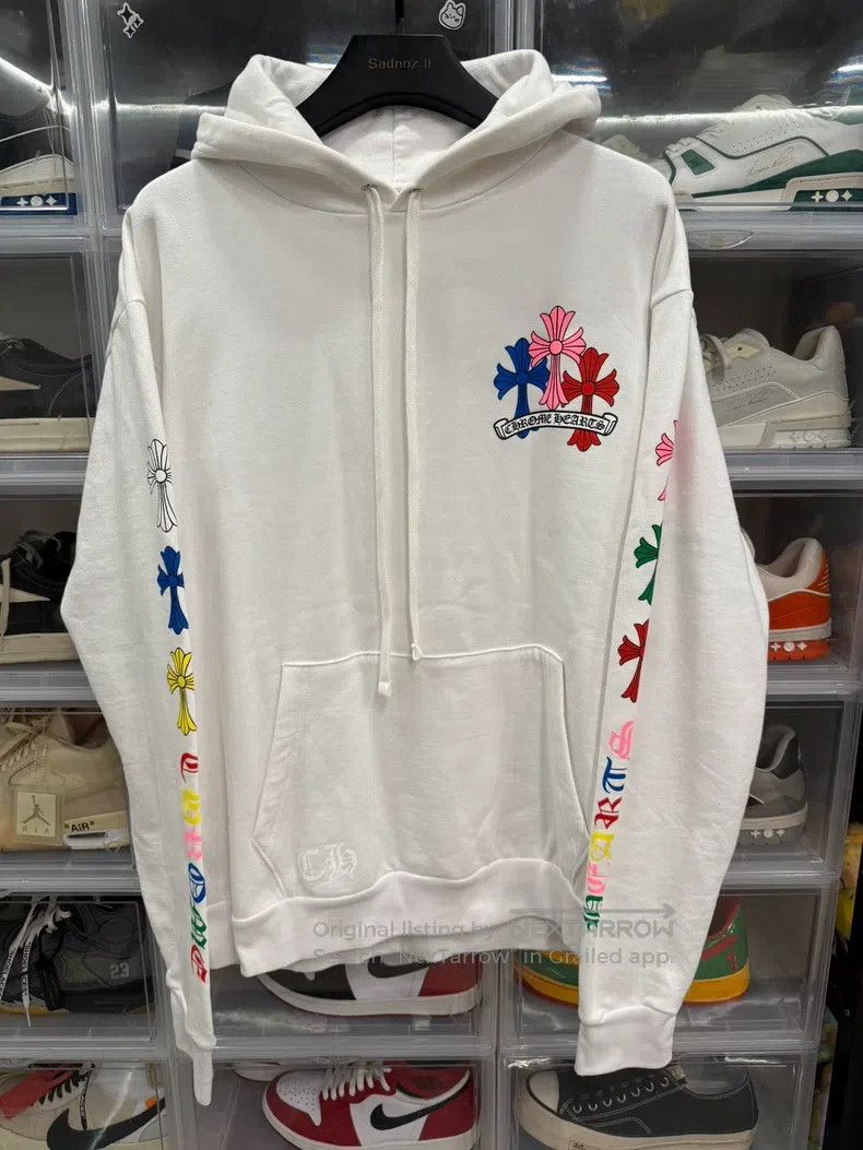 Chrome Hearts CHROME HEARTS Size M Color group cross white hoodie Size US M / EU 48-50 / 2 - 1 Thumbnail