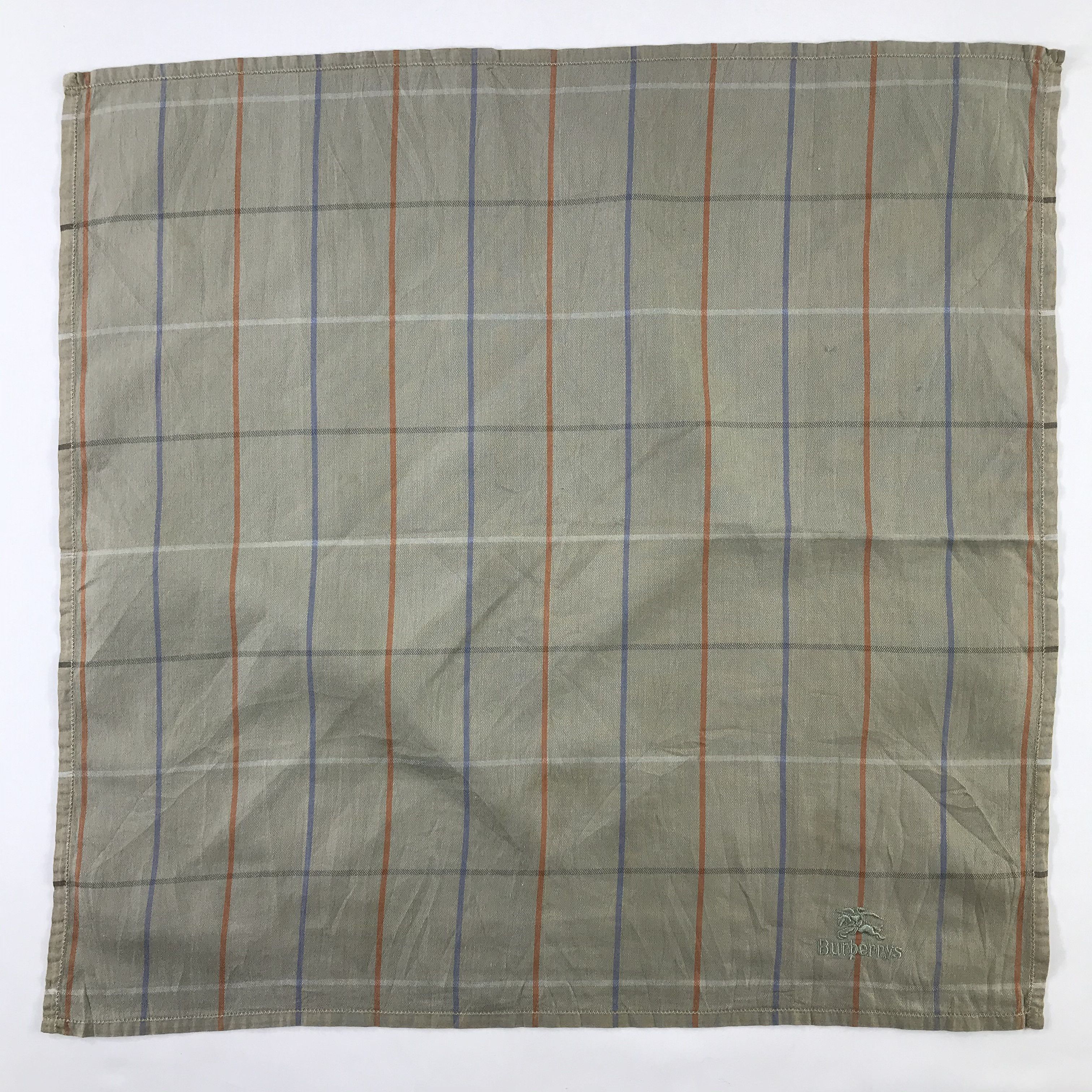 Burberry × Vintage Burberry Bandana / Handkerchief / Neckerchief - S1112 Size ONE SIZE - 1 Thumbnail