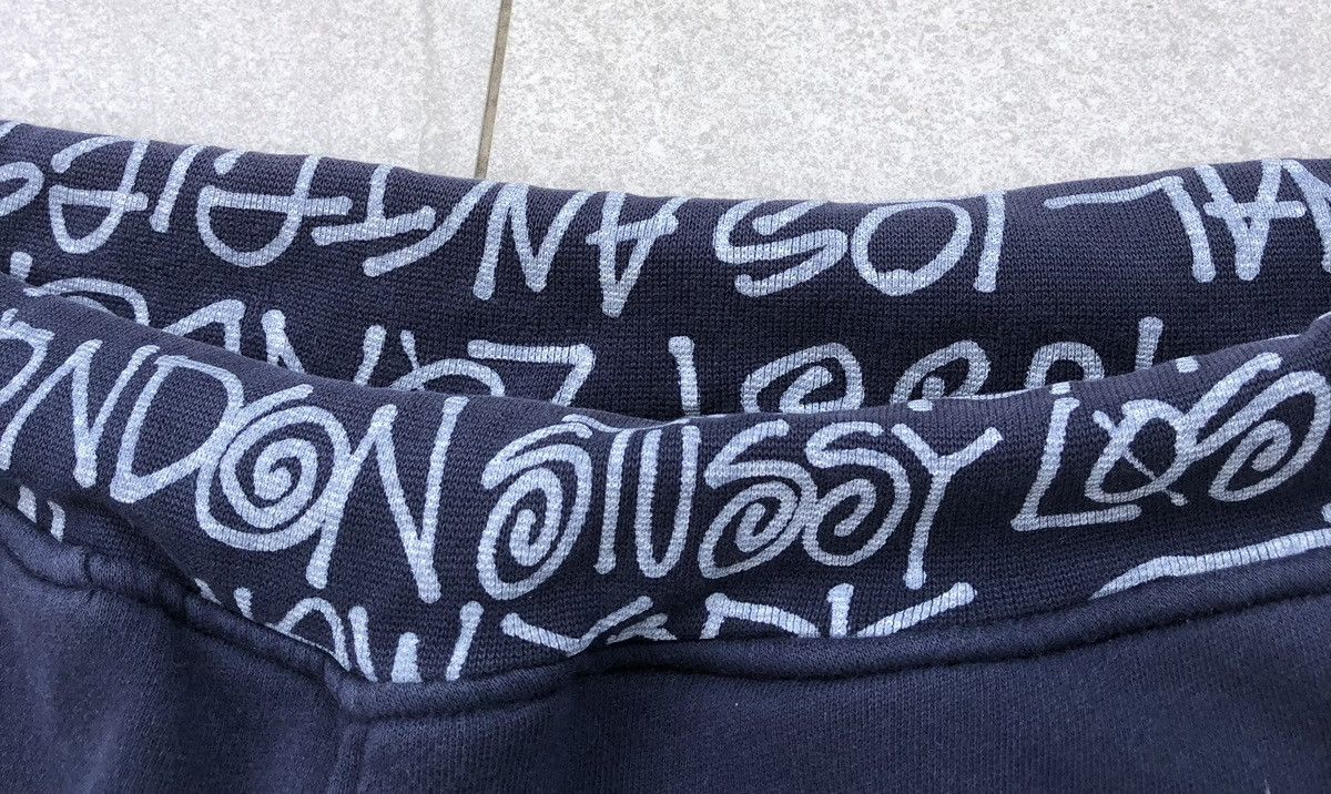Stussy Vintage Stussy Japan Wordwide Blue Black Sweatpants Size US 32 / EU 48 - 7 Thumbnail