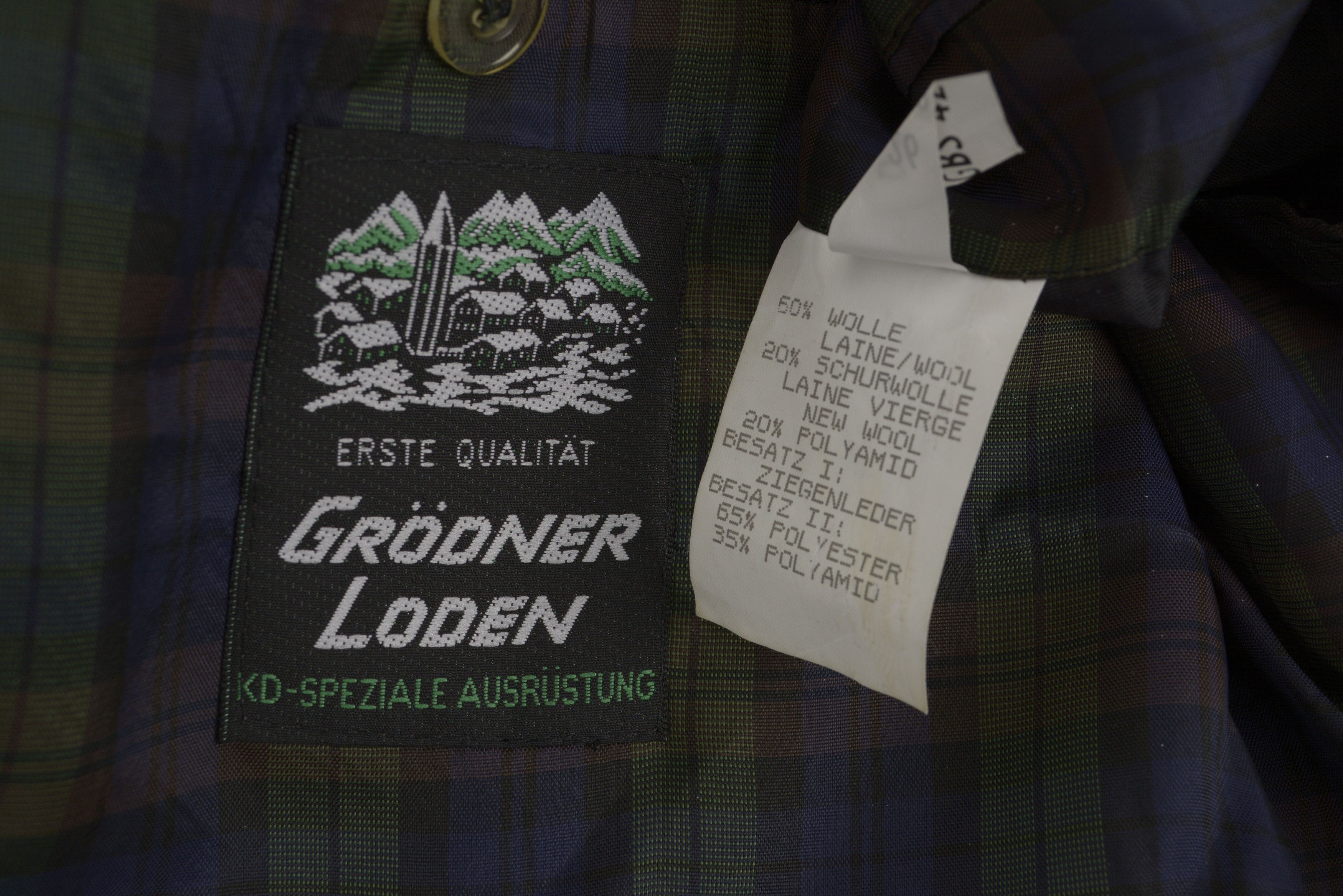 Vintage GRODNER LODEN Mens L Wool Over Coat Jacket blazer Size US L / EU 52-54 / 3 - 5 Thumbnail