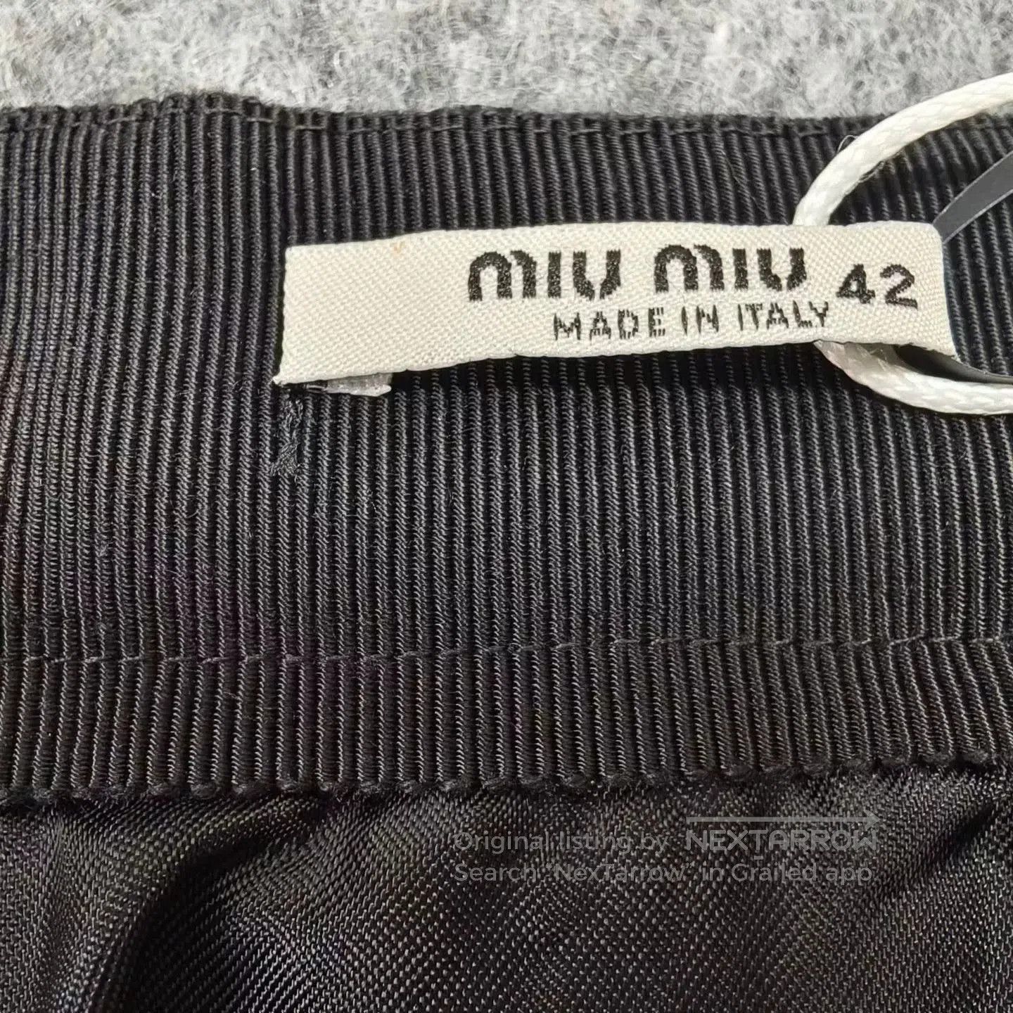 Miu Miu Miu Miu Wool Houndstooth Short Skirt. Size 41" - 3 Thumbnail
