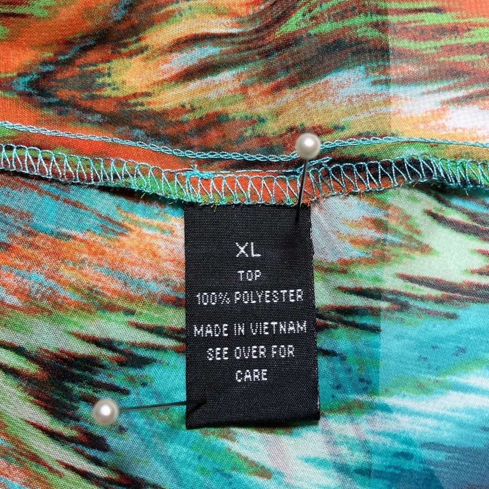 Other iZ Byer Geometric Sheer Scoop Neck Sleeveless Blouse XL Size XL / US 12-14 / IT 48-50 - 4 Thumbnail