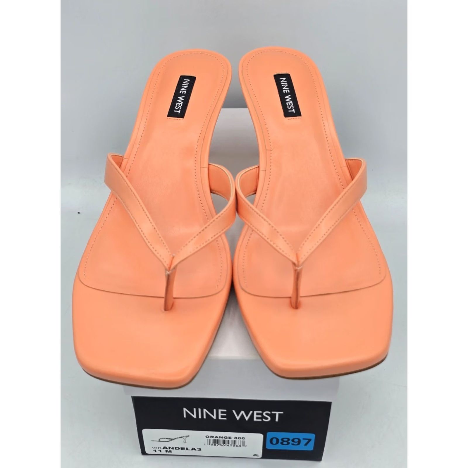 Nine West Nine West Andela 3 - Orange 800 - Sz 11 M New With Box Womens Heeled Sandals Shoes Nike not included Size US 11 / IT 41 - 3 Thumbnail