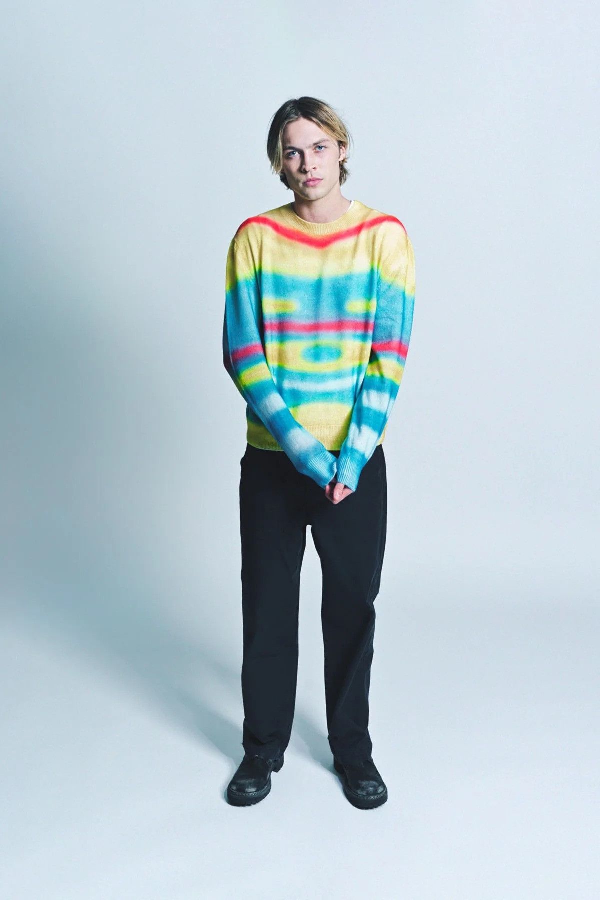The Elder Statesman $2295 The Elder Statesman Graffiti Crewneck Sweater Size US M / EU 48-50 / 2 - 5 Thumbnail