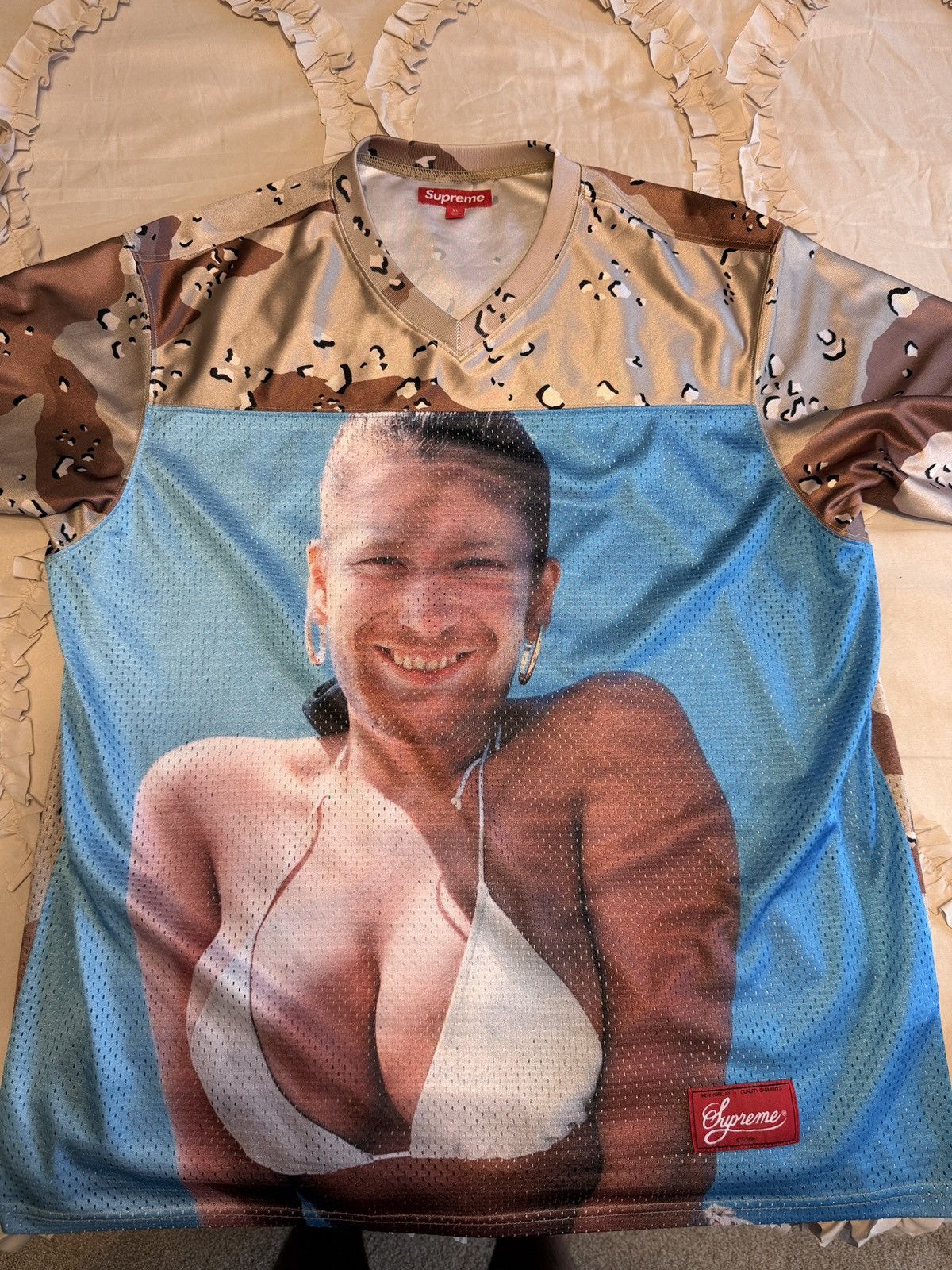 Supreme Aphex Twin Supreme Windowlicker Camo Jersey Shirt Size US XL / EU 56 / 4 - 1 Thumbnail