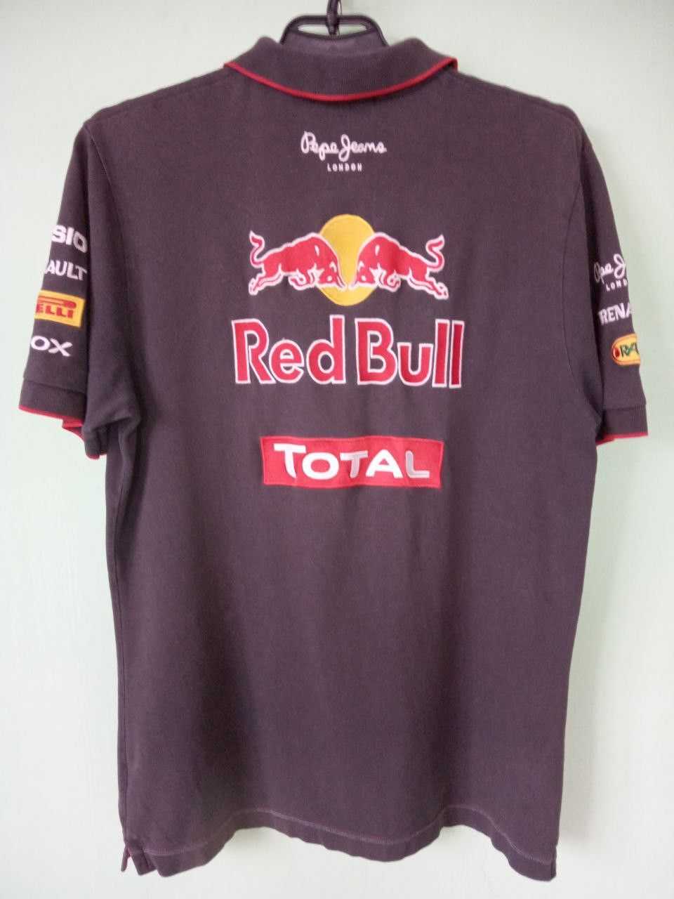Pepe Jeans Vintage Pepe Jeans Red Bull Racing Infiniti Y2K Faded Polo Size US L / EU 52-54 / 3 - 6 Thumbnail