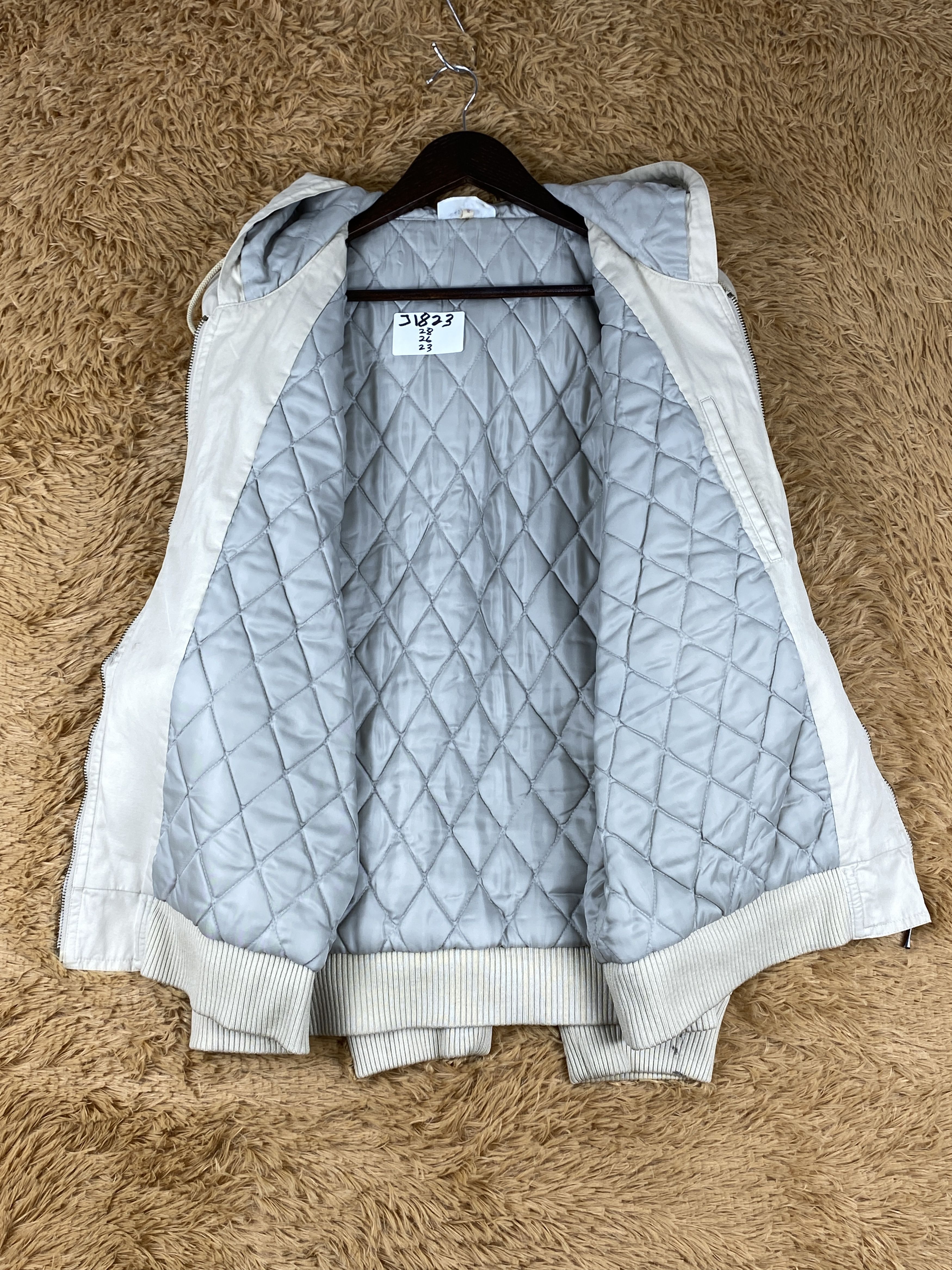 Lacoste Vintage Lacoste Hoodie Quilted Lining Jacket J1823 Size US XL / EU 56 / 4 - 9 Thumbnail