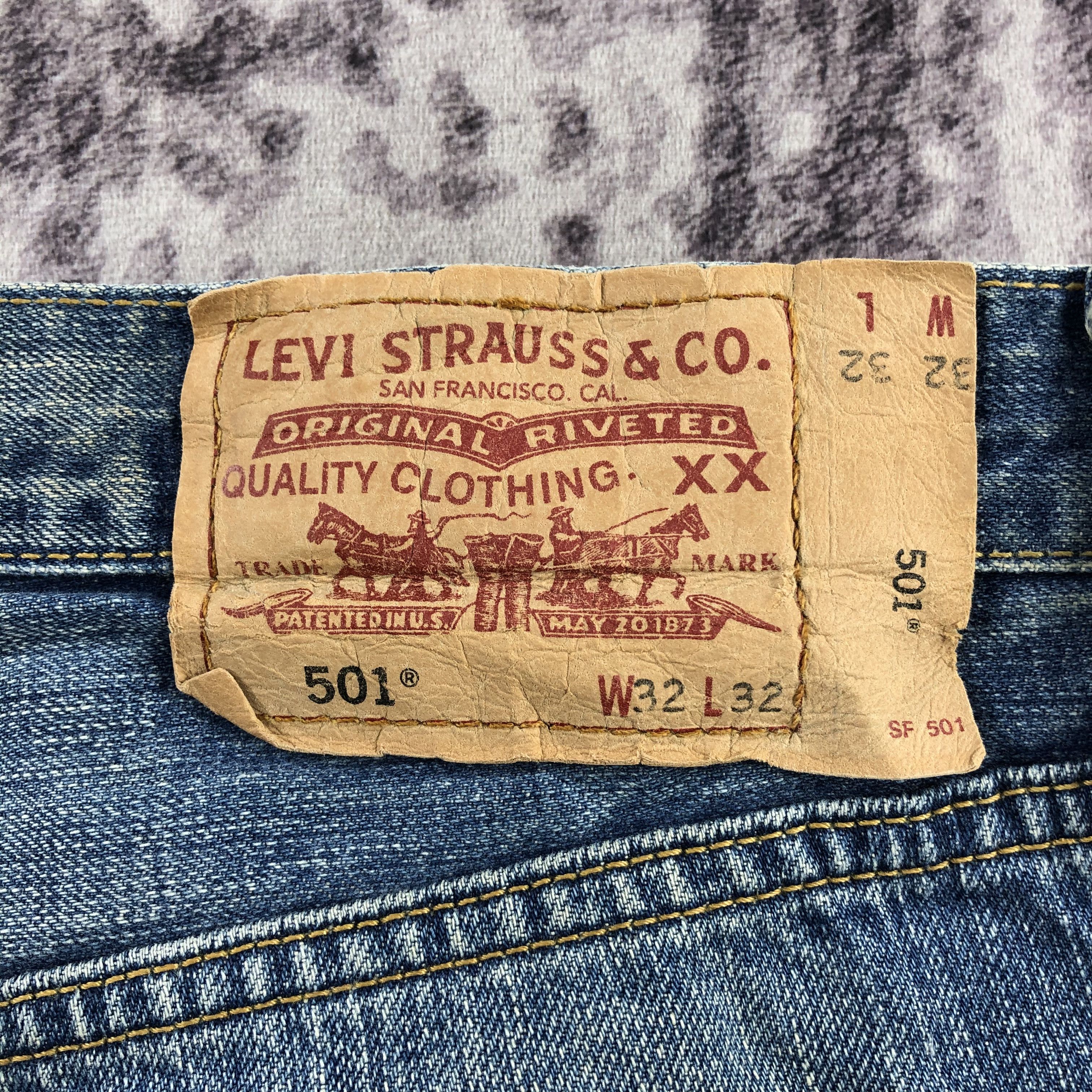 Levi's × Vintage Vintage 90s Blue Wash Levis 501 Jeans-JM2778 Size US 33 - 9 Thumbnail