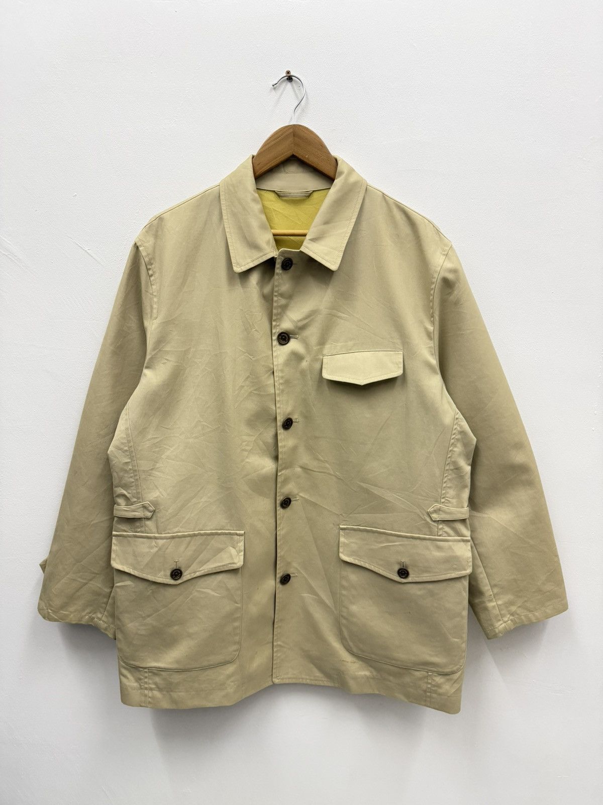 Aquascutum Aquascutum Beige Cotton Field Military Design Jacket Size US L / EU 52-54 / 3 - 1 Thumbnail