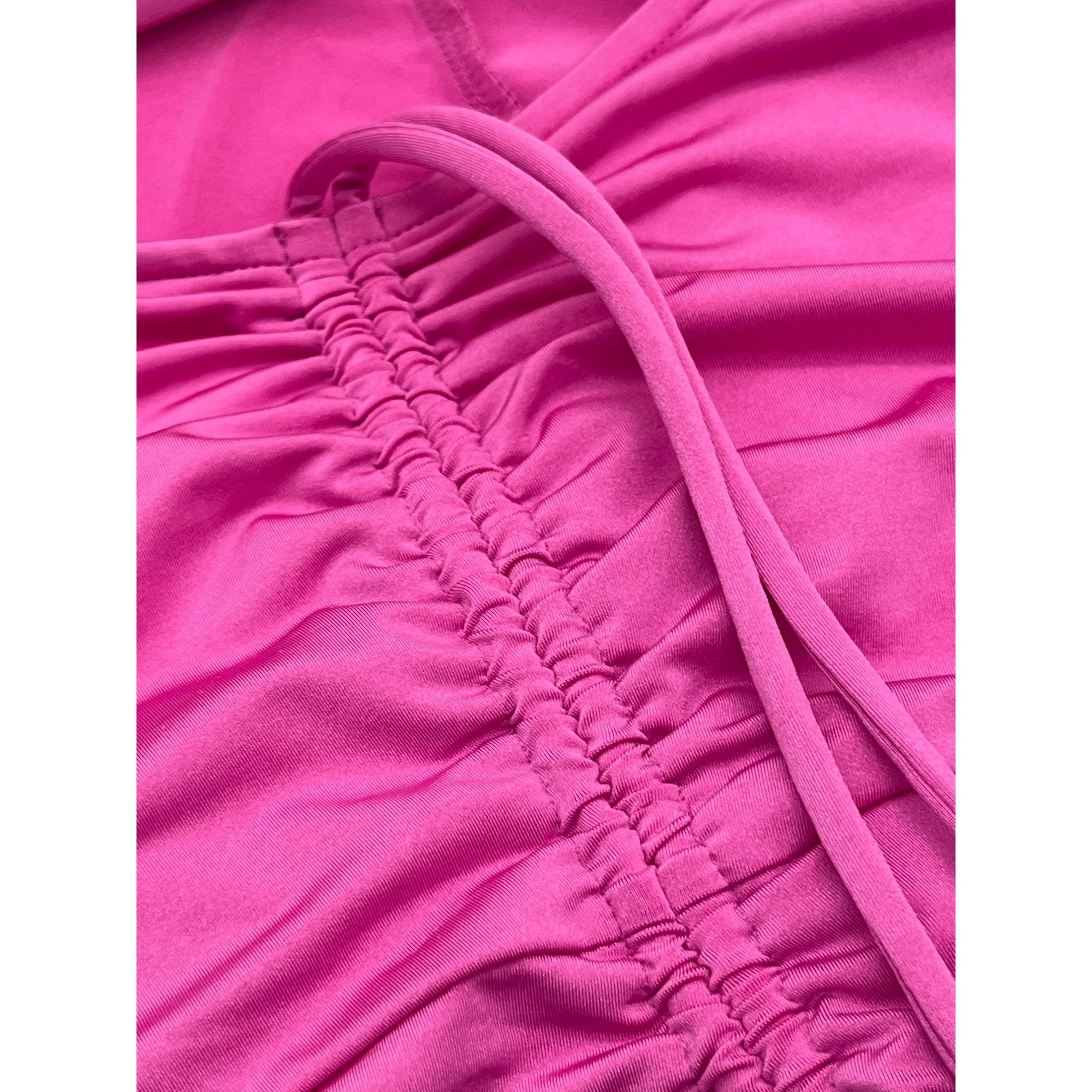 Other OPEN EDIT Ruched T-shirt Dress In Pink Rosebud, S Size S / US 4 / IT 40 - 8 Thumbnail