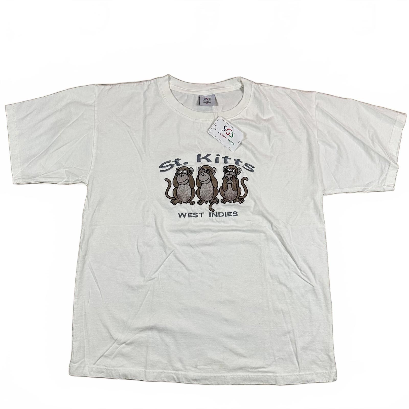 Other SGS NWT Men T-Shirt XL White St. Kitts West Indies Graphic Size US XL / EU 56 / 4 - 1 Thumbnail