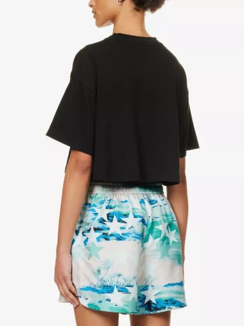 Amiri o1y0425 Crop Top in Black Size S / US 4 / IT 40 - 4 Thumbnail