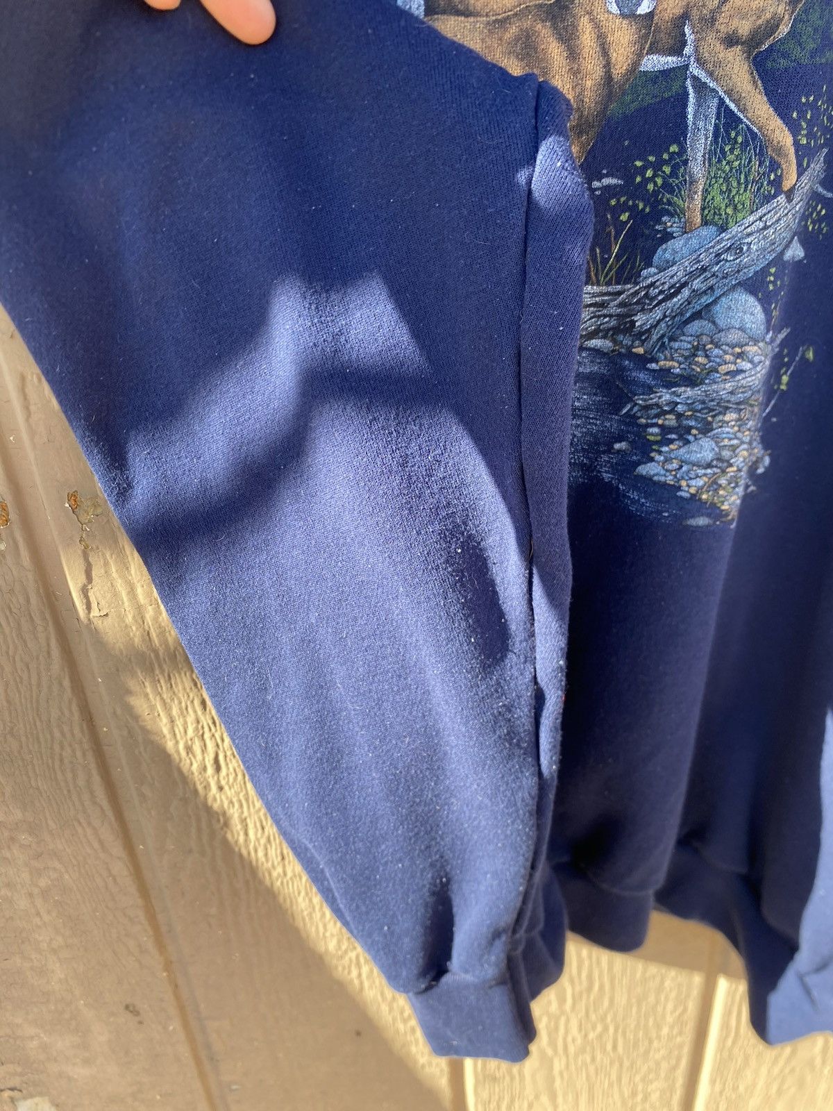 Other Vintage 90s nature deer outdoor crewneck blue XXXL Size US XXL / EU 58 / 5 - 5 Thumbnail