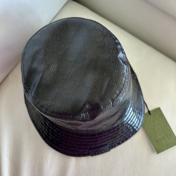 Gucci NWT GUCCI GG MONOGRAM LOGO BUCKET HAT MADE IN ITALY 760144 S Size ONE SIZE - 6 Thumbnail