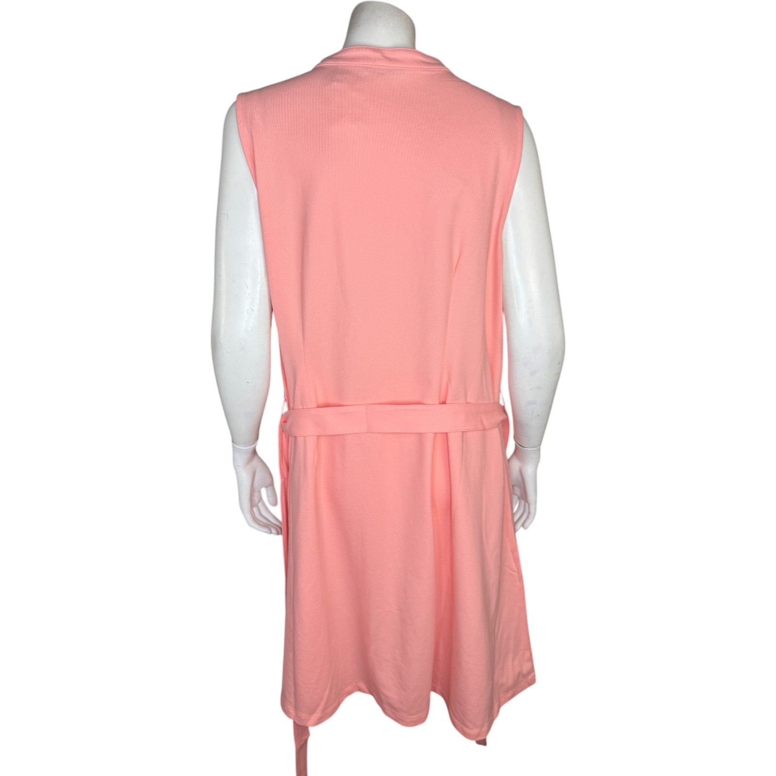 Isaac Mizrahi Isaac Mizrahi Live Paradise Peach Sleeveless Dress 1X Size XL / US 12-14 / IT 48-50 - 11 Thumbnail