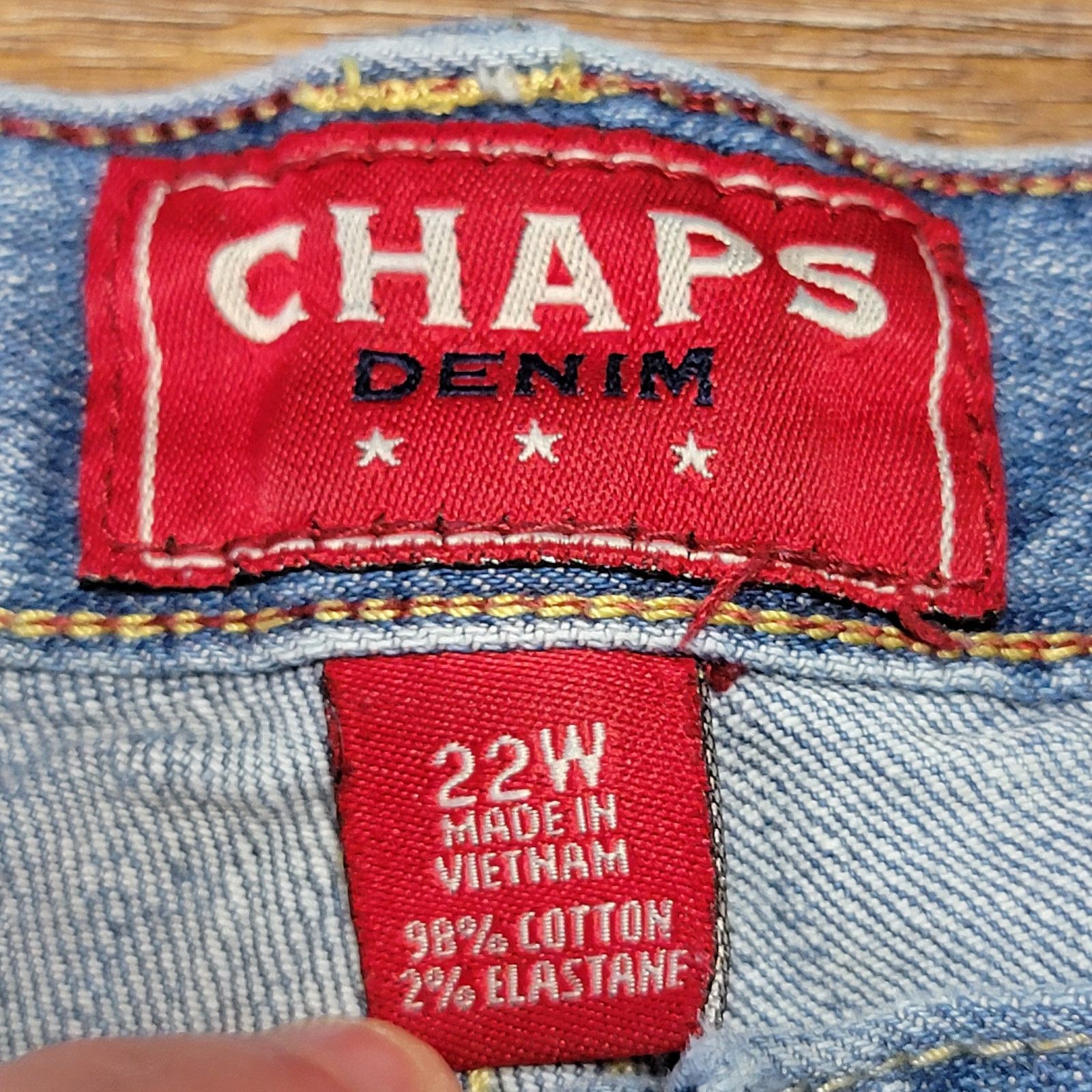 Chaps Chaps Denim Capris w/ Button Back Pockets - Size 22W Size 42" / US 20 - 5 Thumbnail